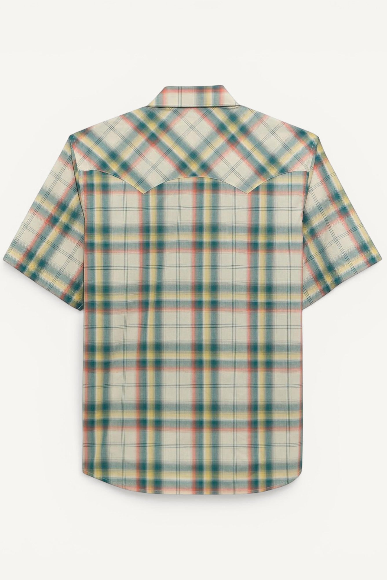 Men's Wrangler Retro Short Sleeve Sawtooth Pocket Western Snap Shirt Wrangler