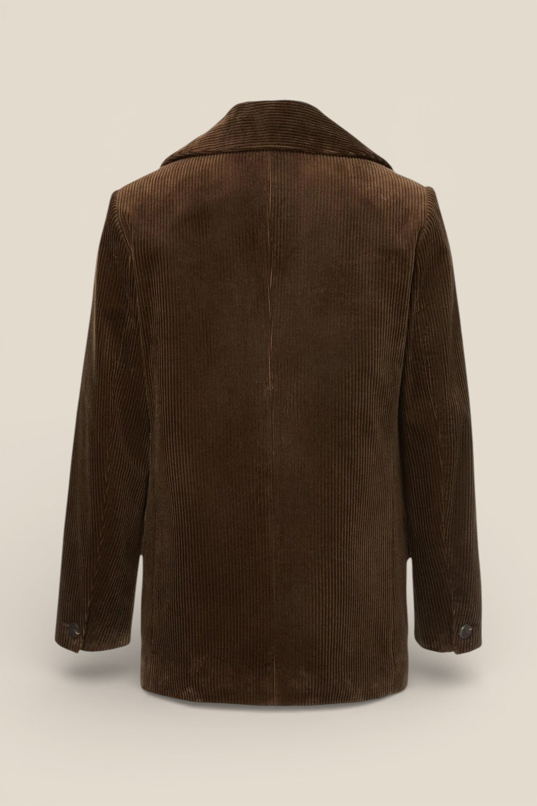 Western-Inspired Men's Corduroy Jacket - Brown