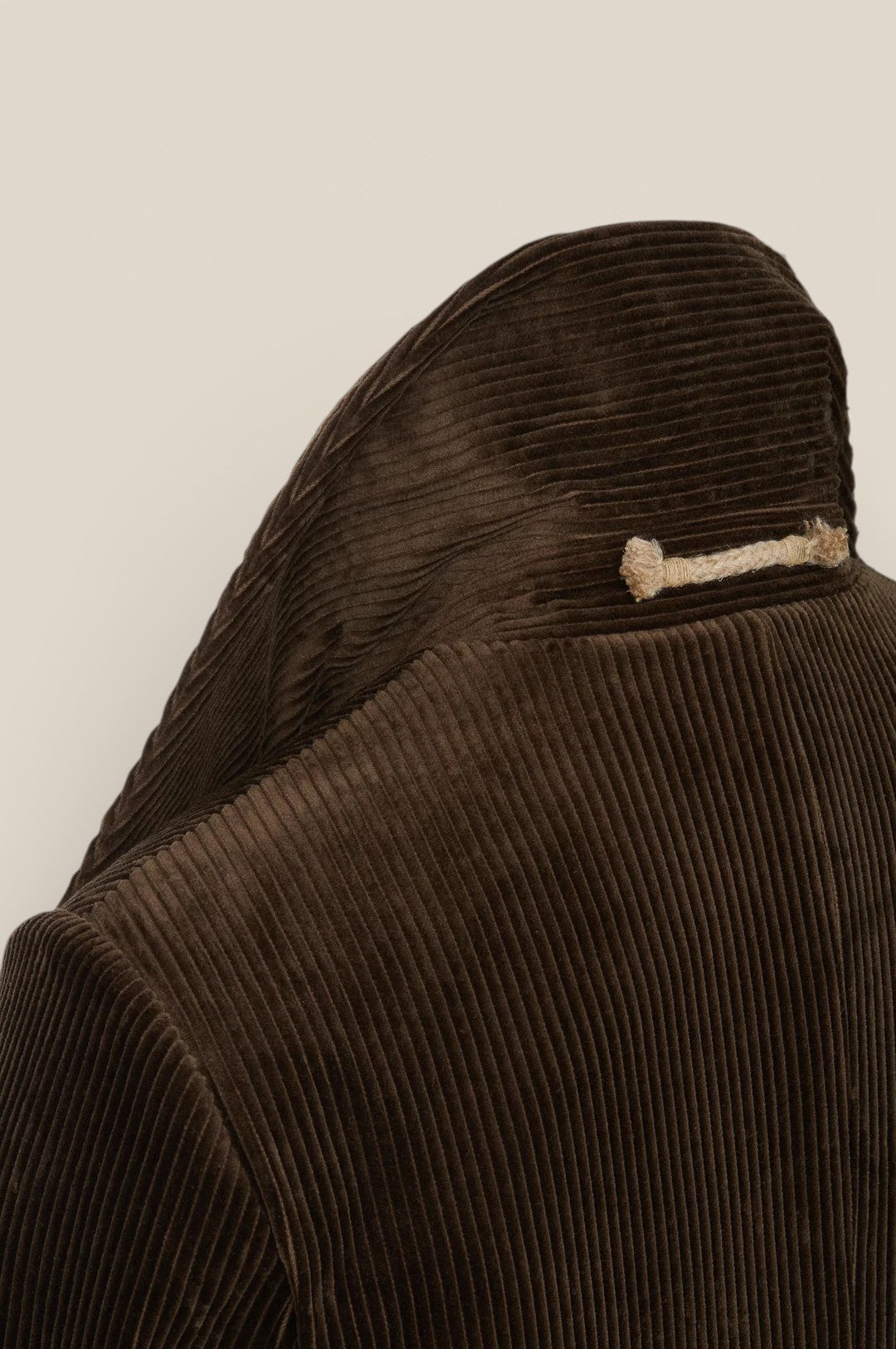 Western-Inspired Men's Corduroy Jacket - Brown