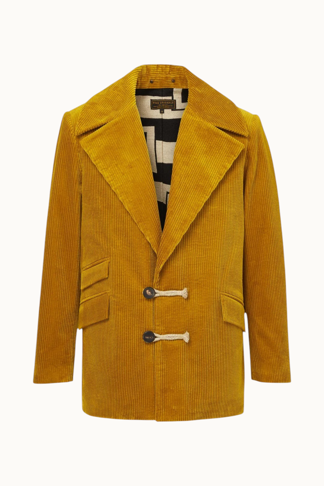 Western-Inspired Men's Corduroy Jacket - Gold Ryan Originals