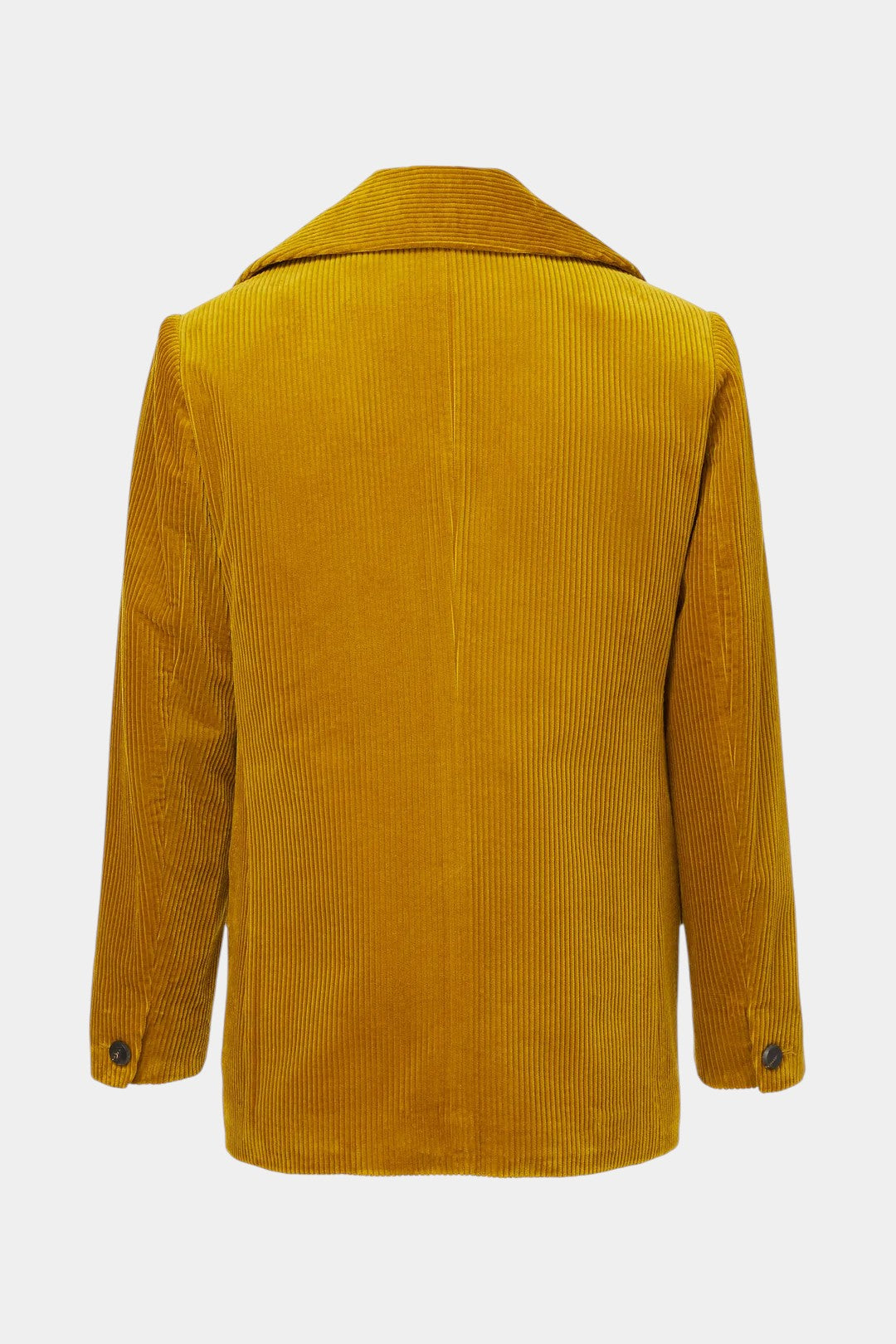 Western-Inspired Men's Corduroy Jacket - Gold