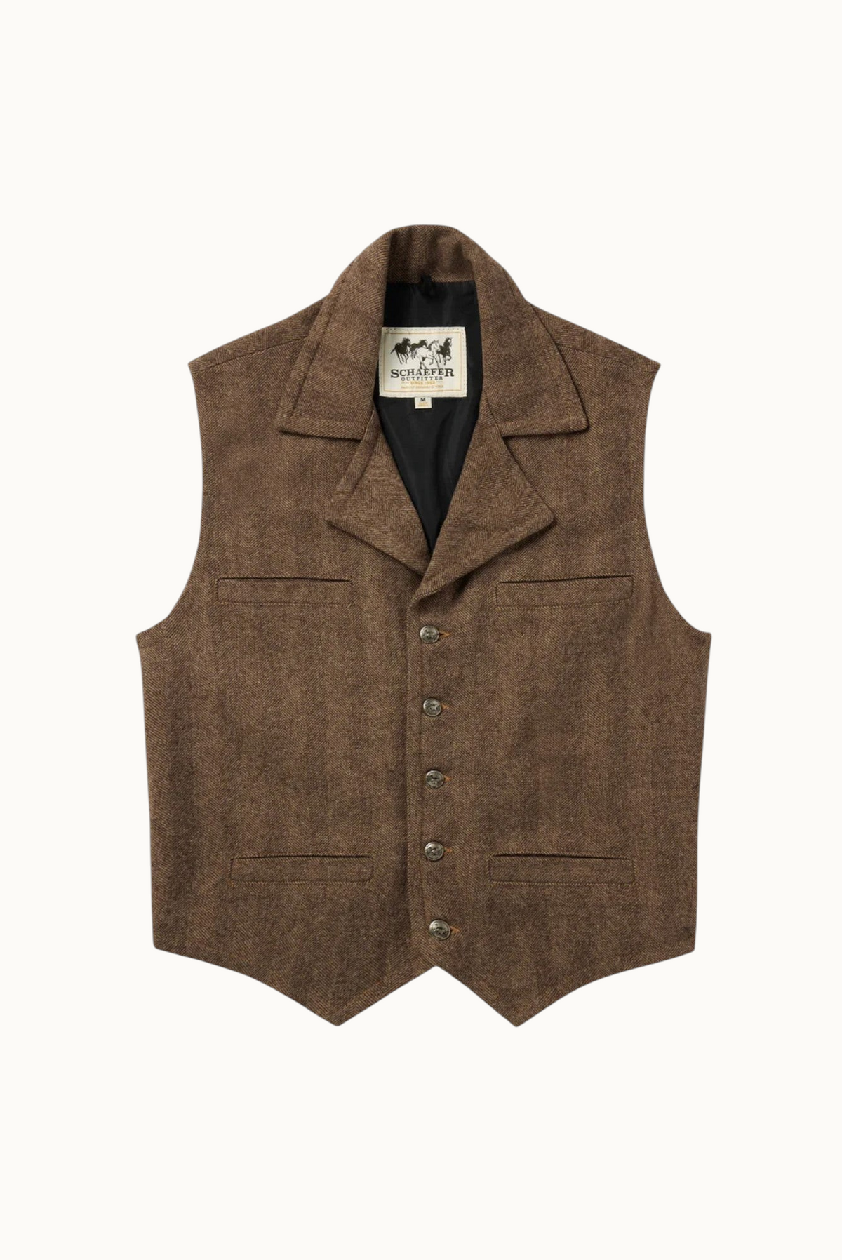 Cattle Baron Wool Vest - Taupe #Color_Taupe