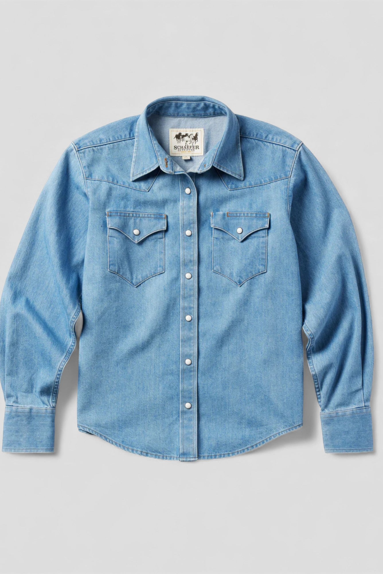 Women's Western Denim Pearl Snap