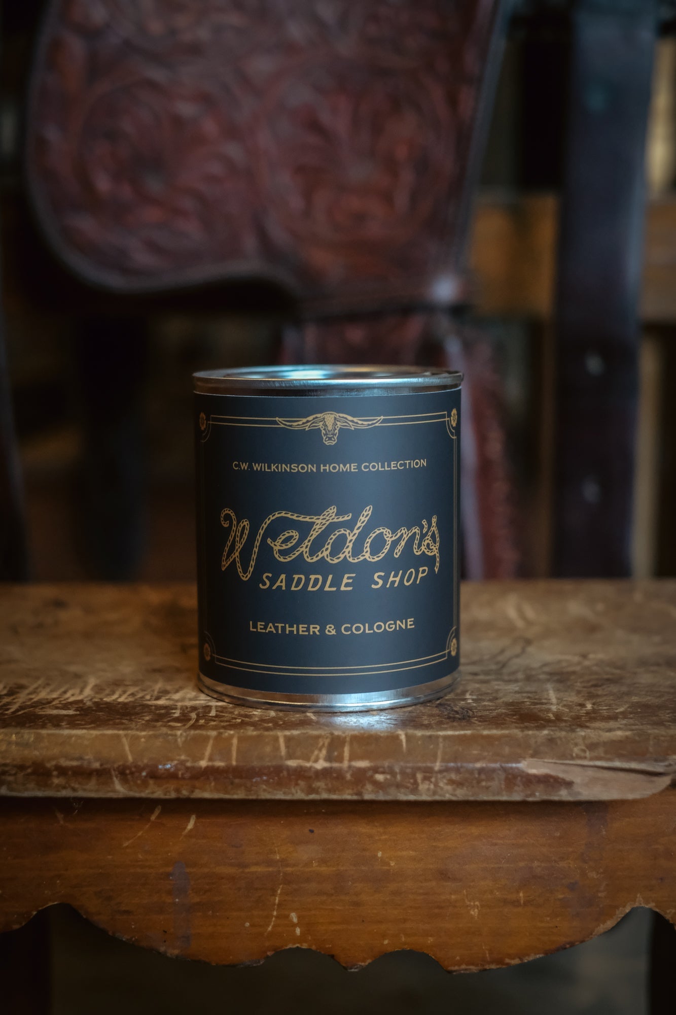 Paint Can Candle | Scent: Weldon's Saddle Shop Wilkinson's Fine Goods