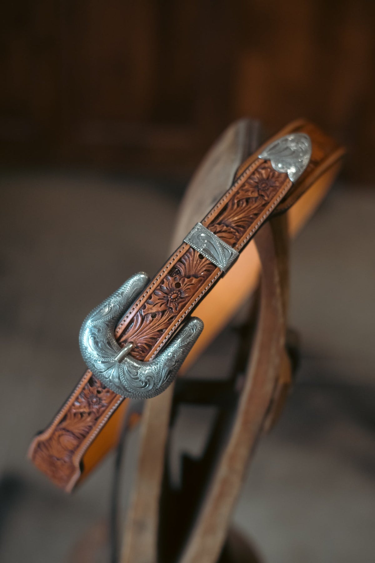 Custom Hand Tooled Belt | Floral #4 Wilkinson