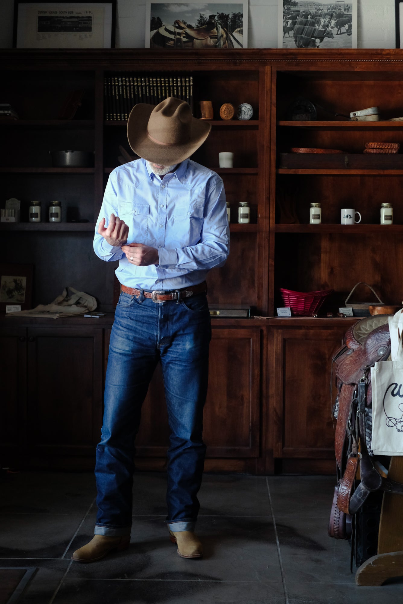 Classic Western Pinpoint Button Down