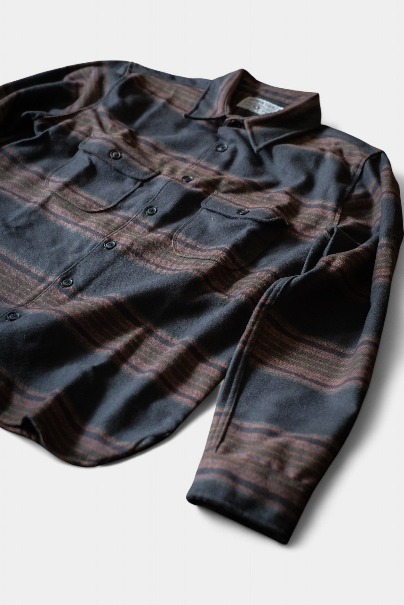 Benson Black Stripe Wool Freenote Cloth