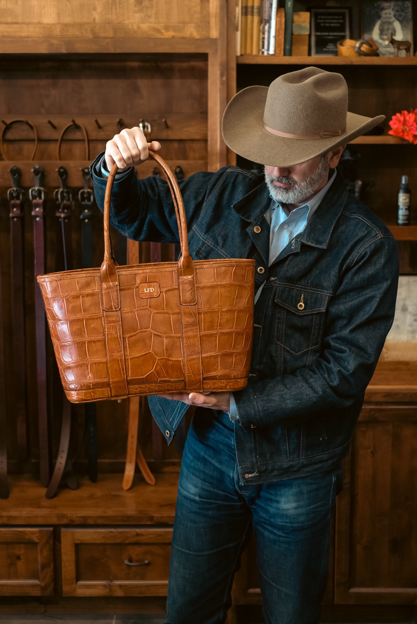 Custom American Alligator Legacy Bag Wilkinson