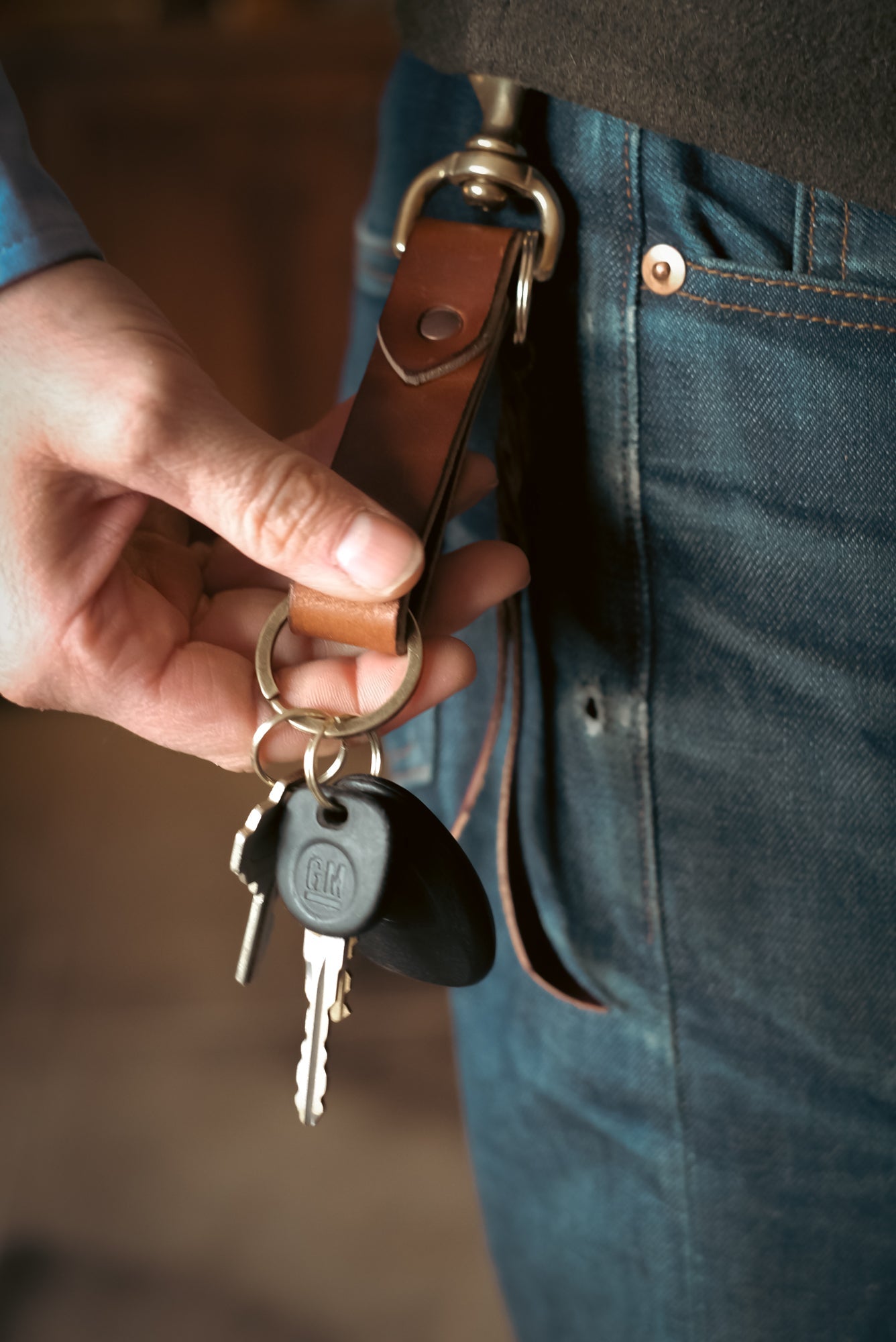 Key Clip Bell & Oak