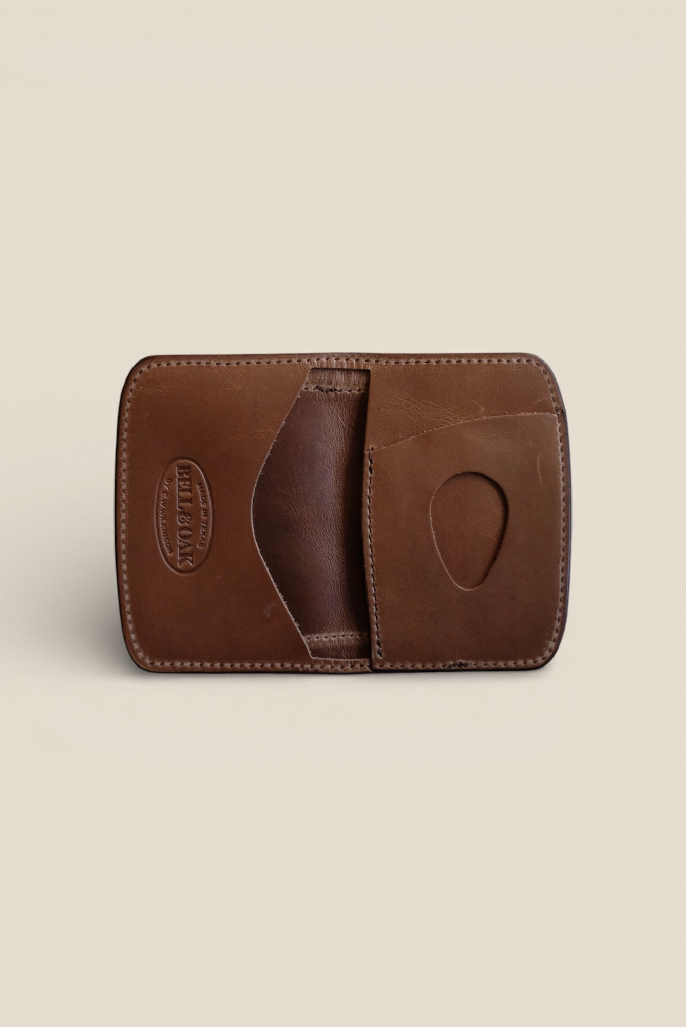 Elm Wallet + Cone Mills Denim Inlay Bell & Oak