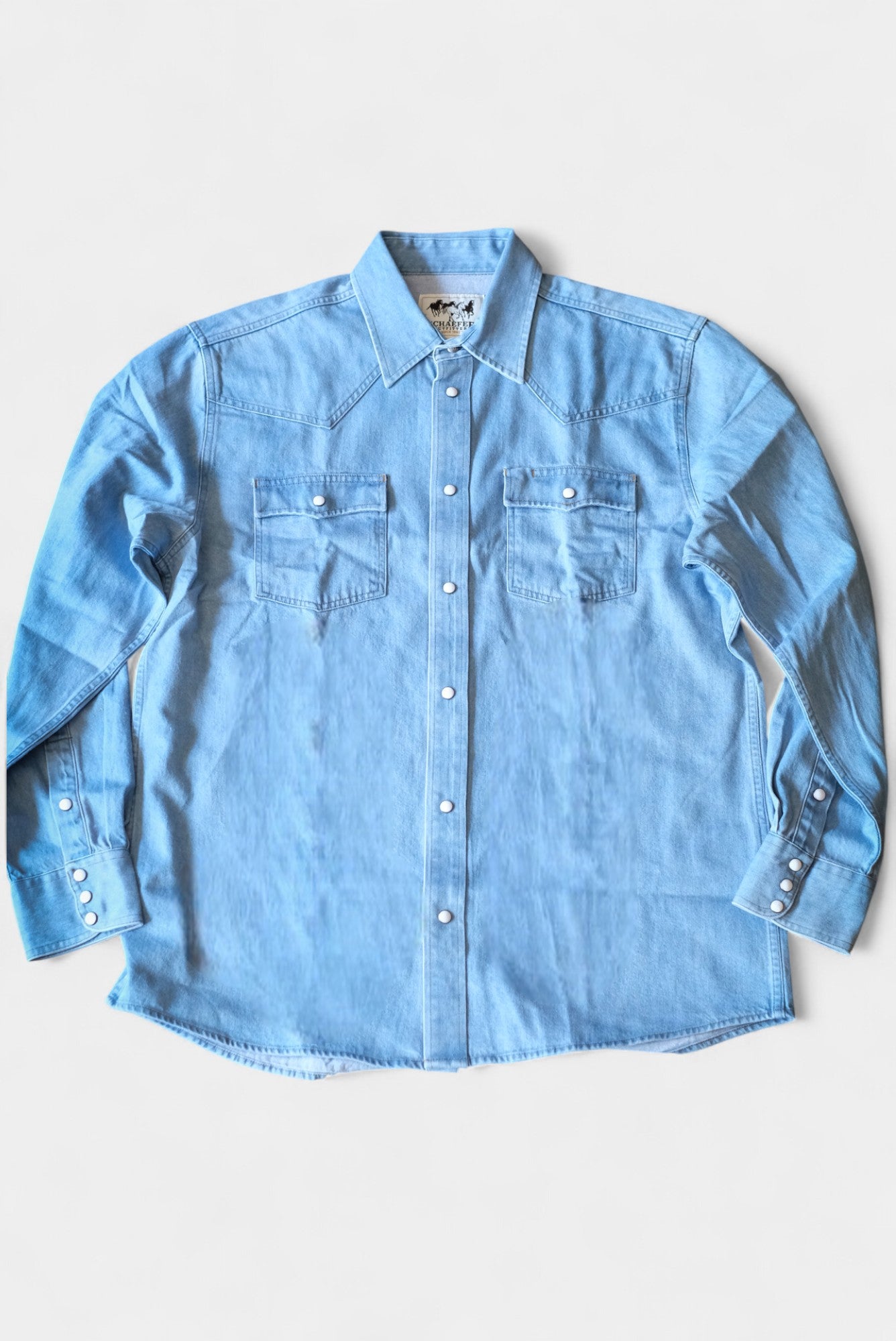 Classic Western Denim Snap Shirt