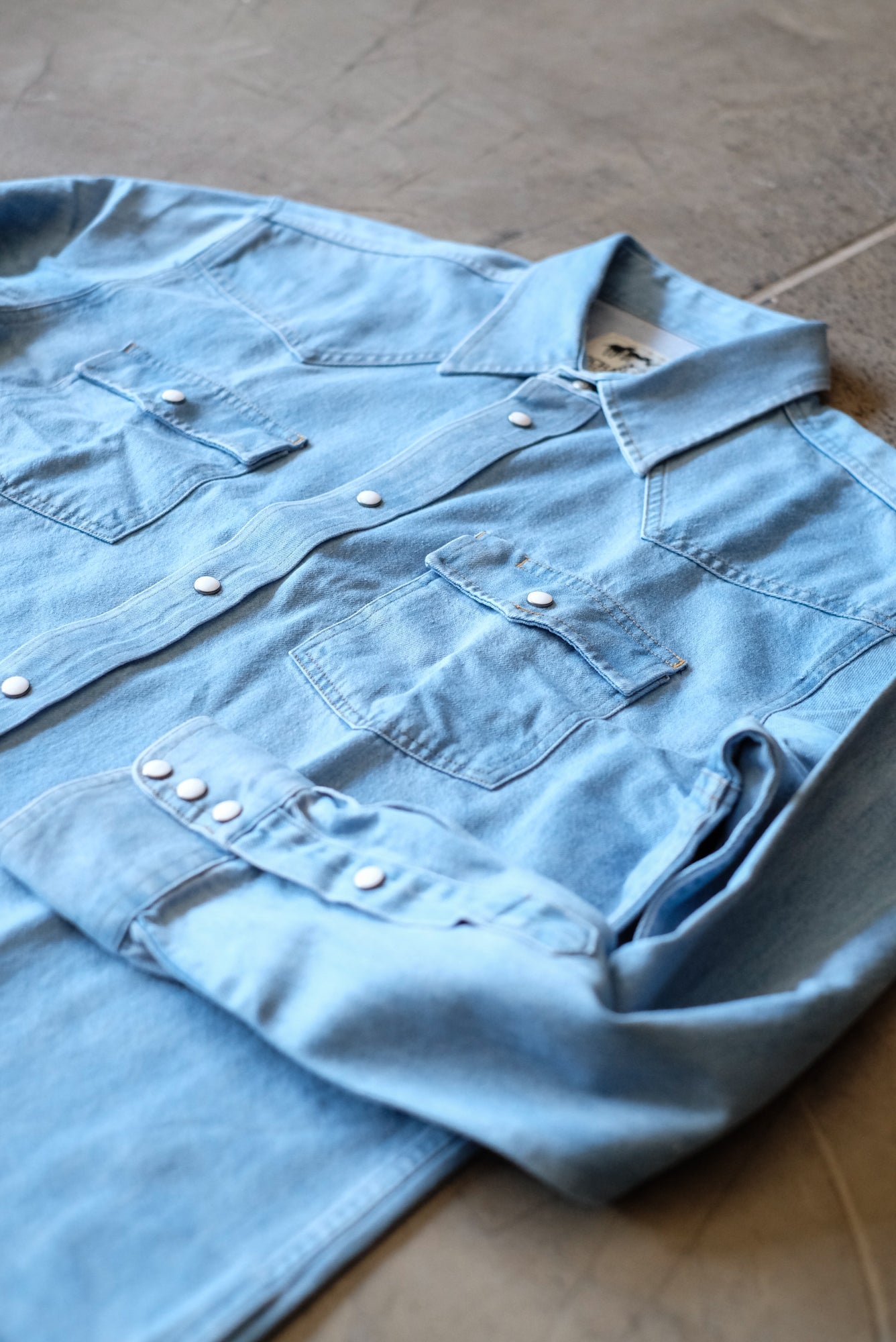 Classic Western Denim Snap Shirt Schaefer Outfitters