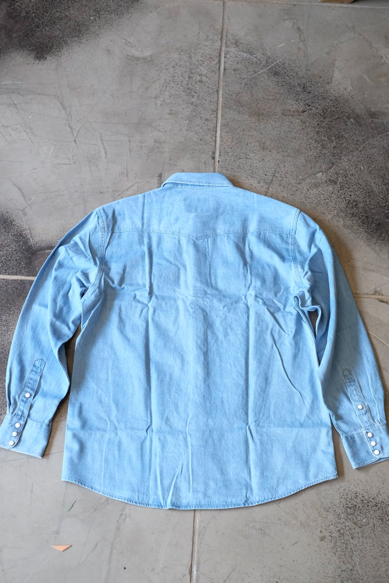 Classic Western Denim Snap Shirt
