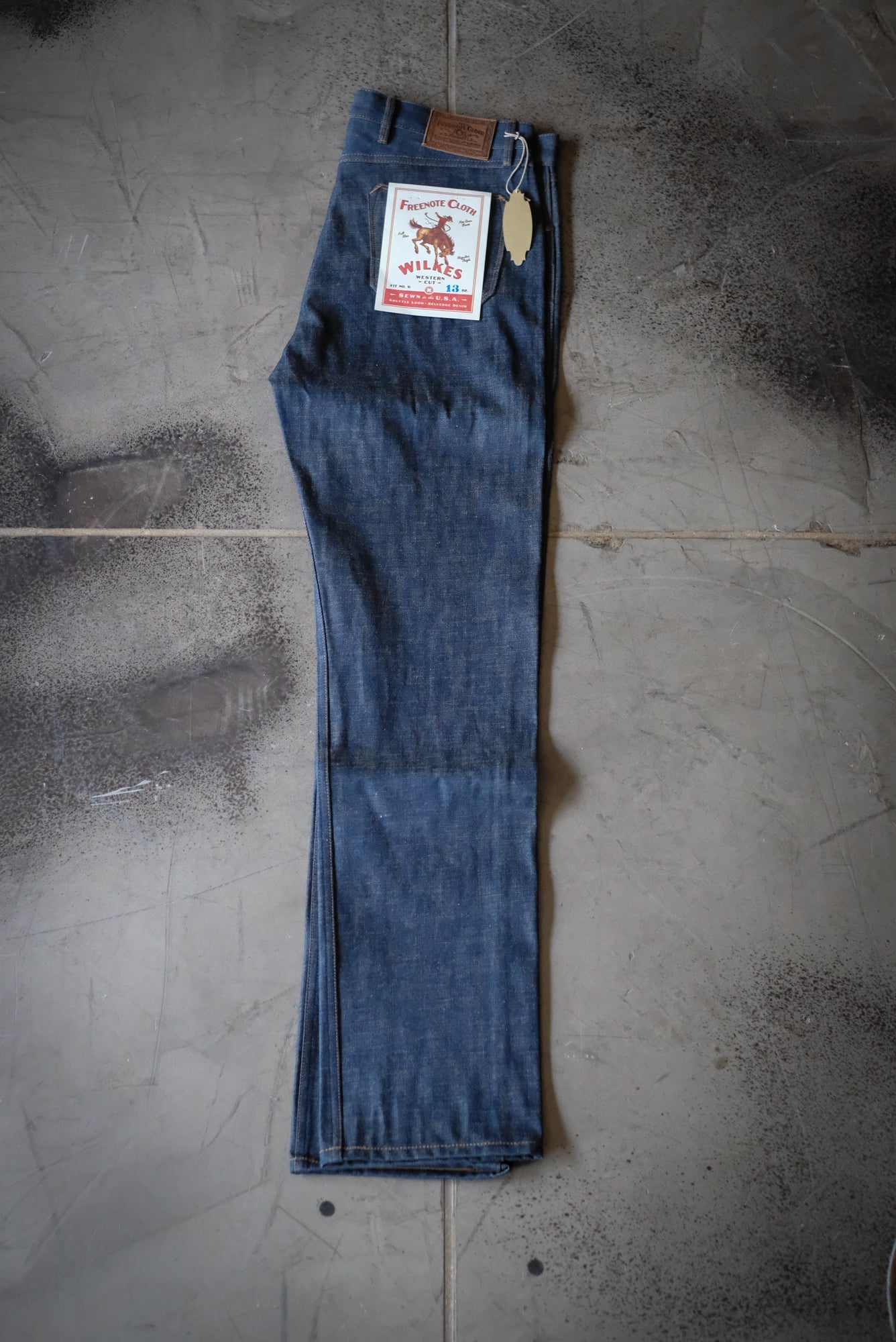 Wilkes Western | 13oz Natural Indigo Denim Freenote Cloth