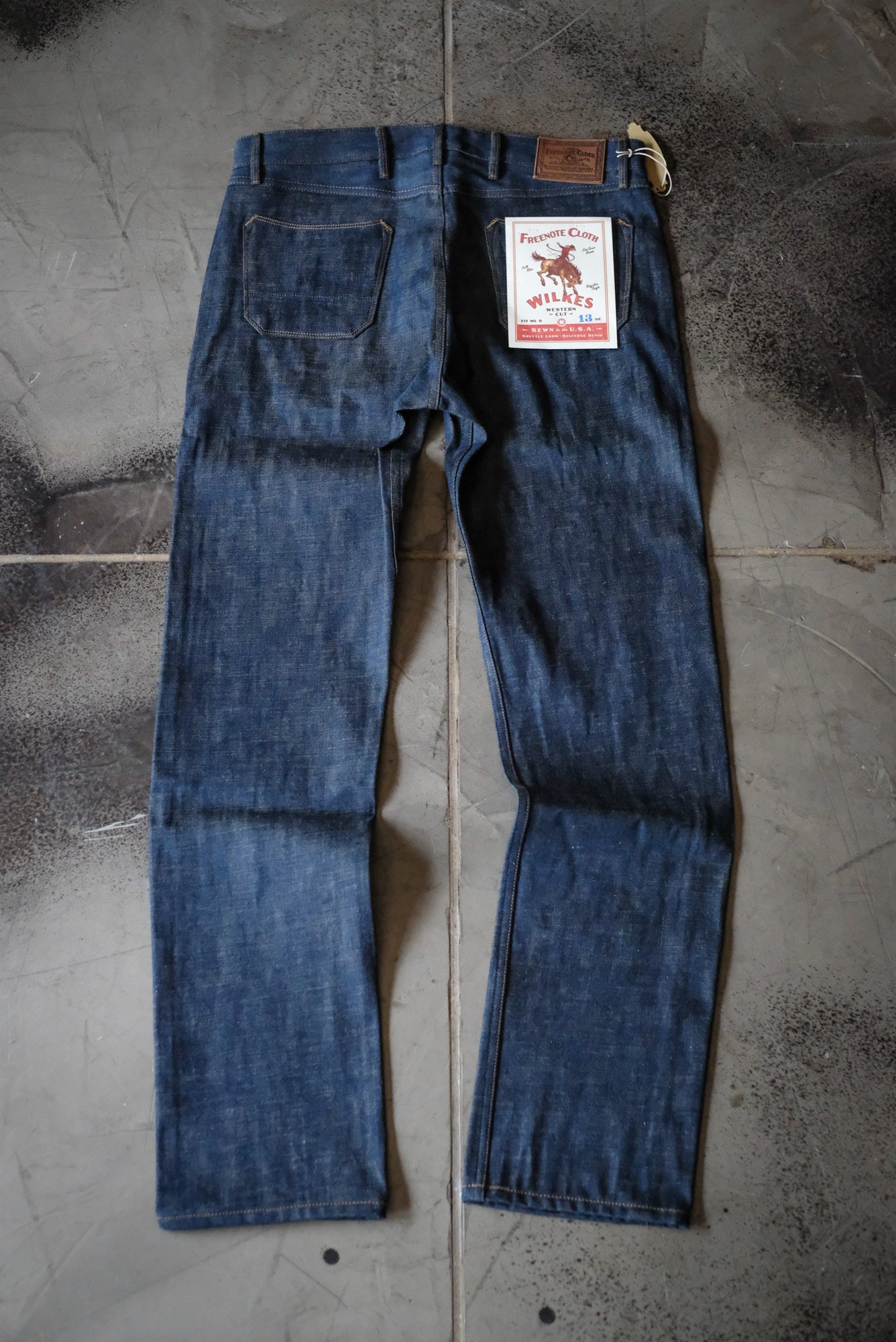 Wilkes Western | 13oz Natural Indigo Denim Freenote Cloth
