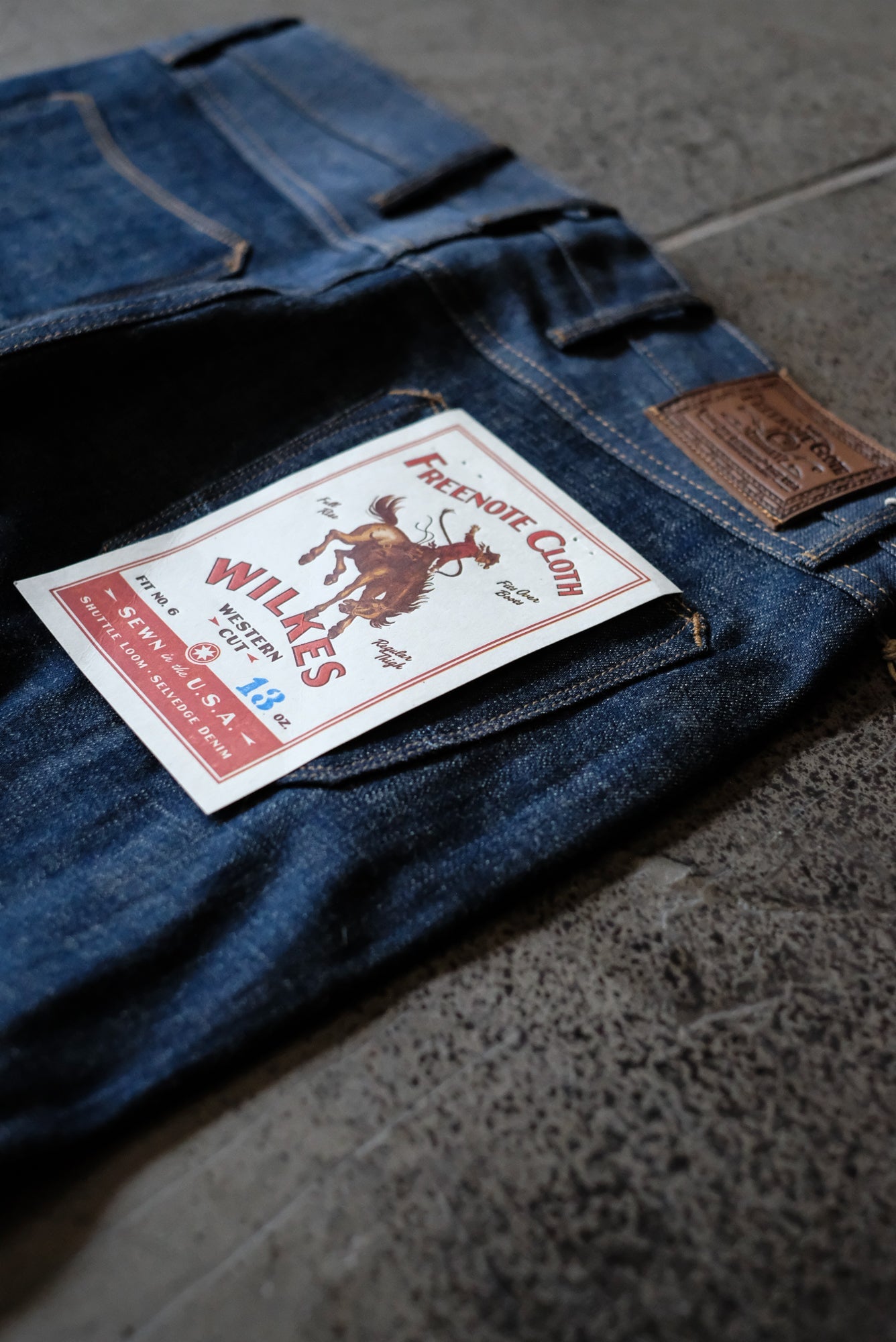 Wilkes Western | 13oz Natural Indigo Denim Freenote Cloth