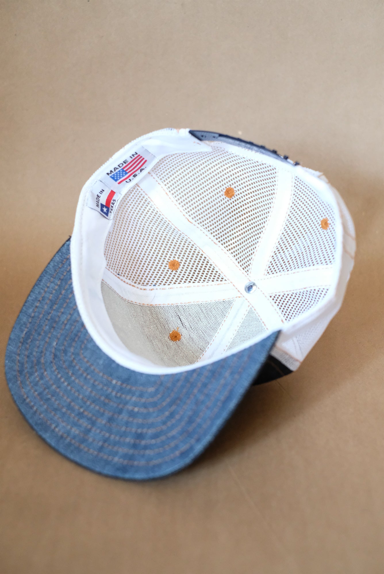 WFG Makers Mark | Denim & White Mesh Snapback