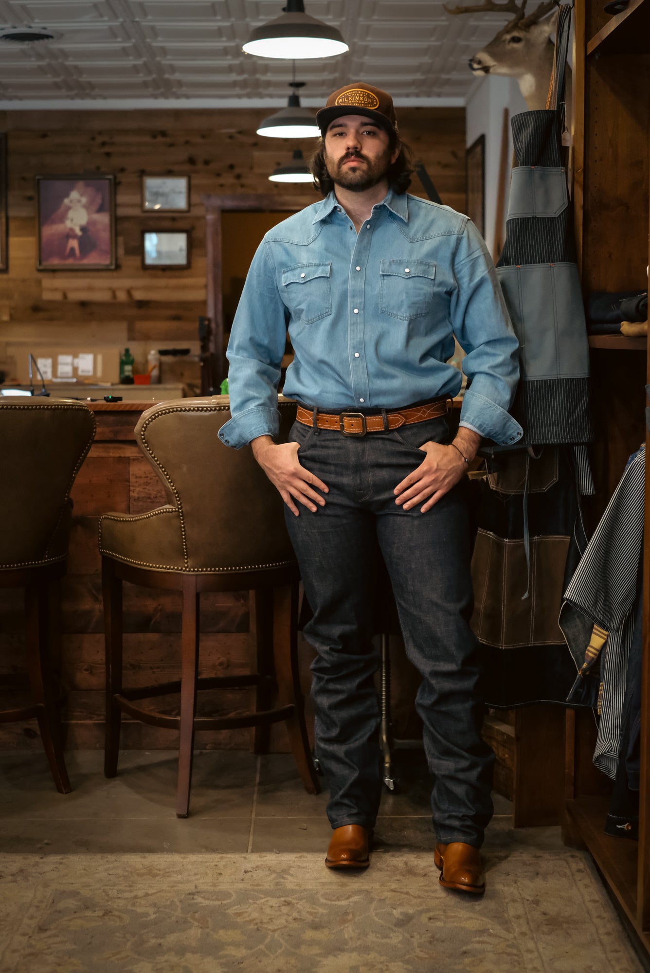 Wilkes Western | 13oz Natural Indigo Denim