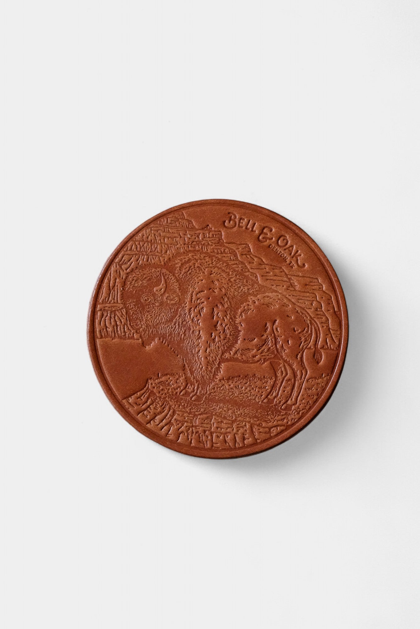 Bison Coaster Set Bell & Oak