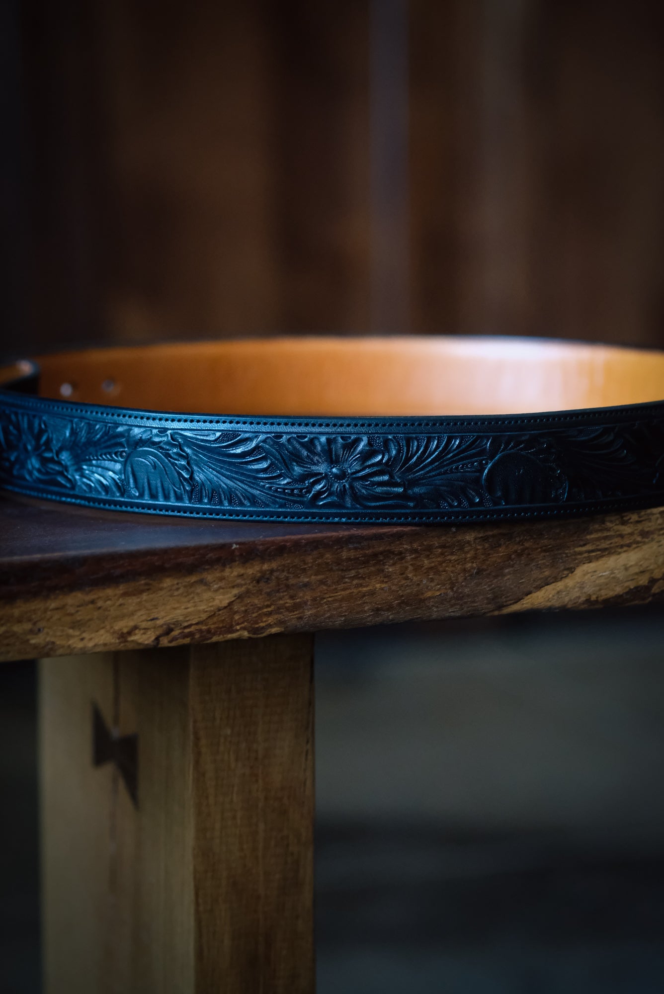 Floral No.4 Hand Tooled Belt