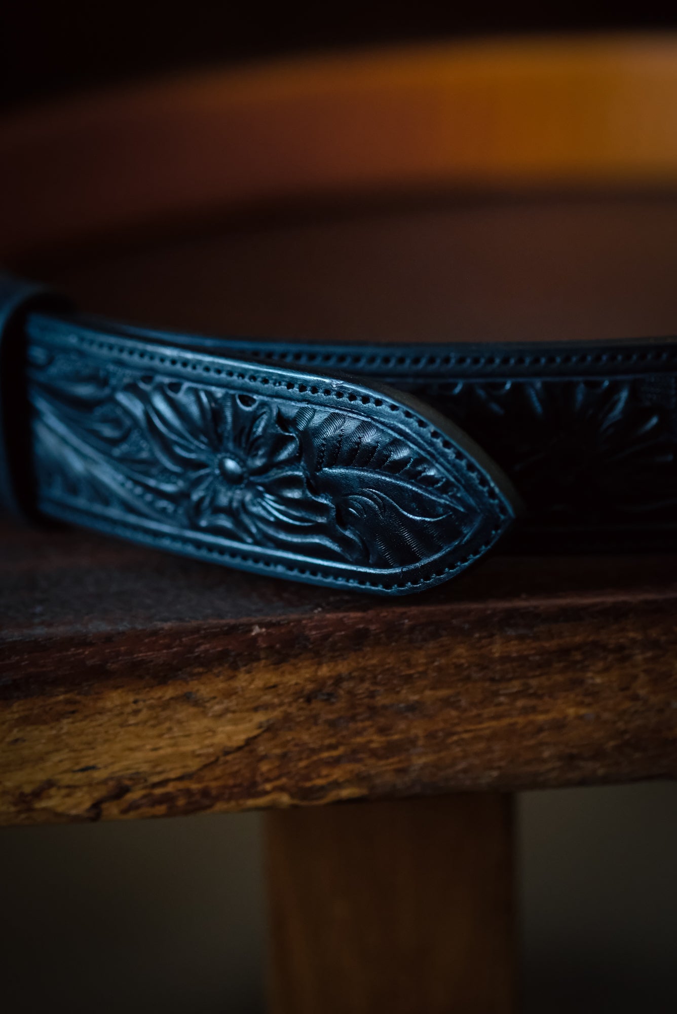 Floral No.4 Hand Tooled Belt