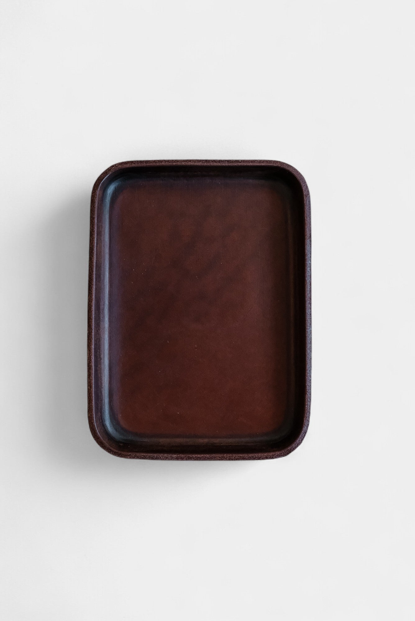 Molded Leather Tray Bell & Oak