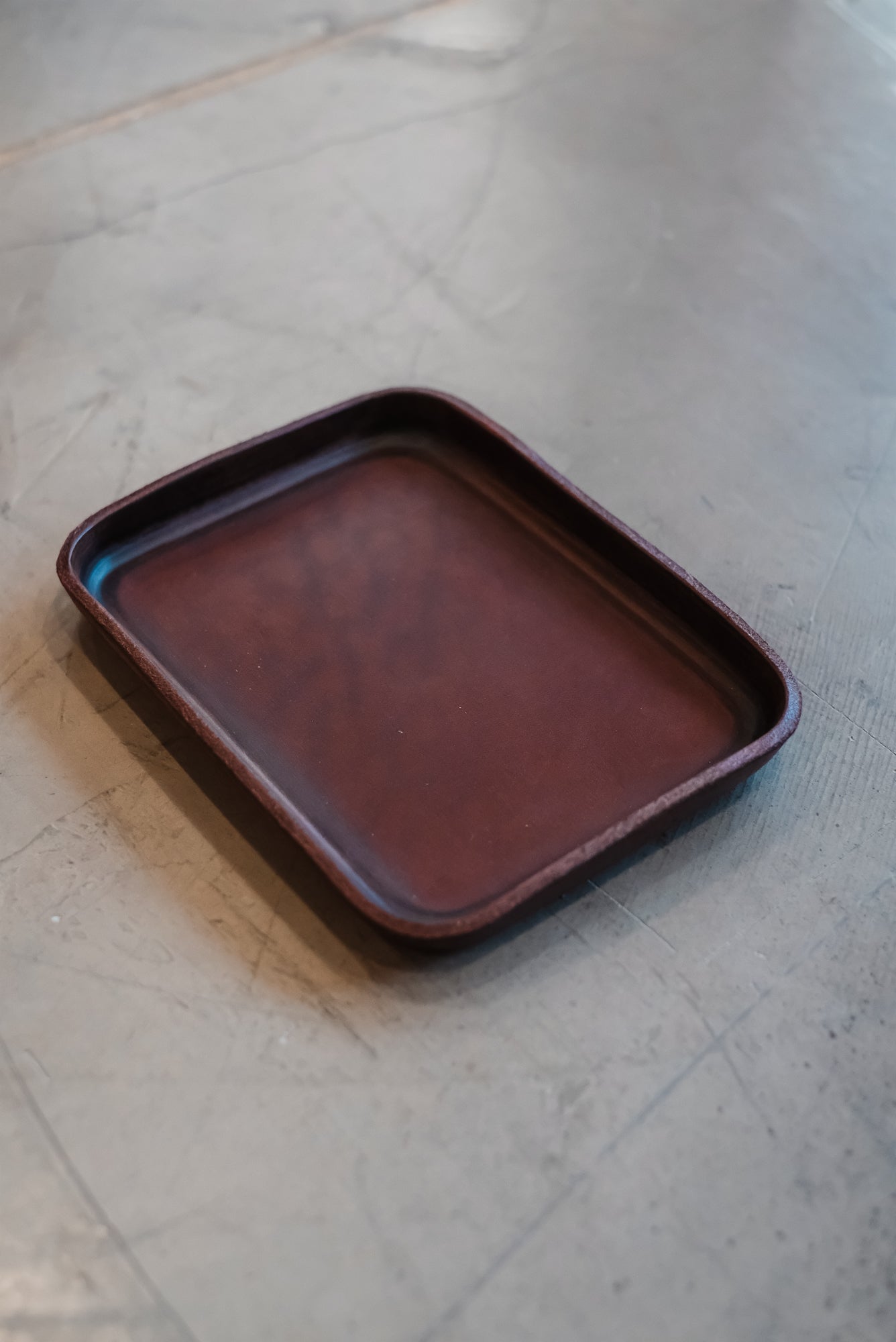 Molded Leather Tray
