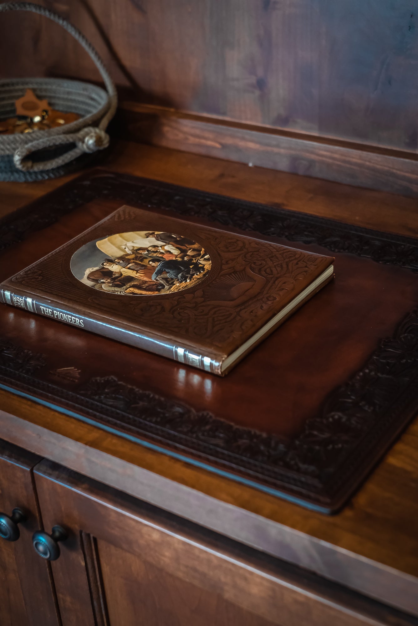 Western Leather Desk Mat