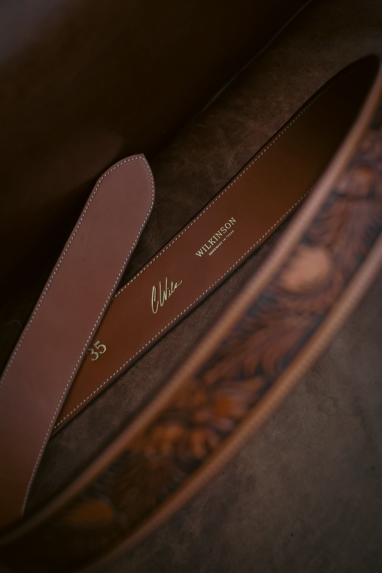 Floral No.4 Hand Tooled Belt