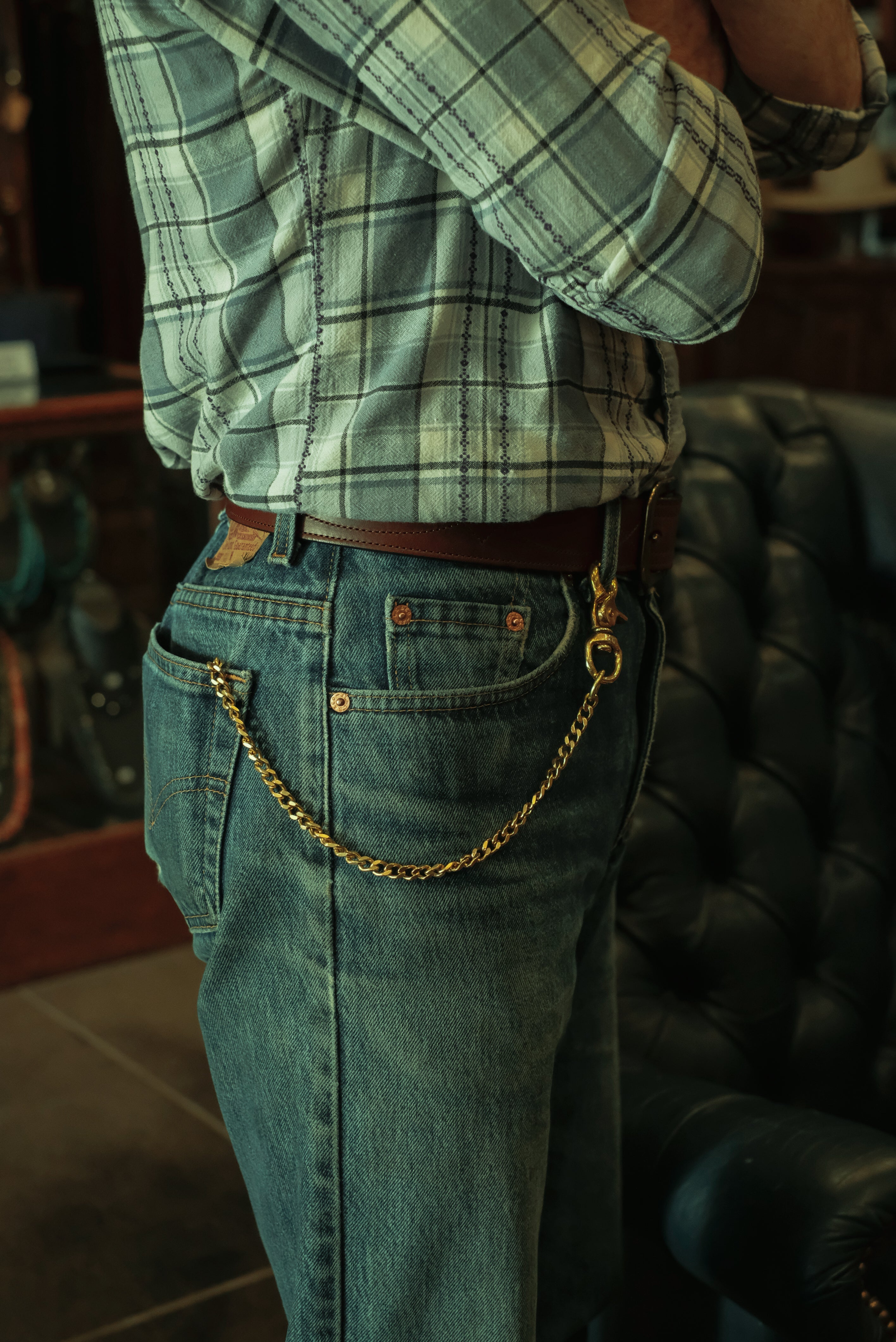 Chain Wallet Bell & Oak