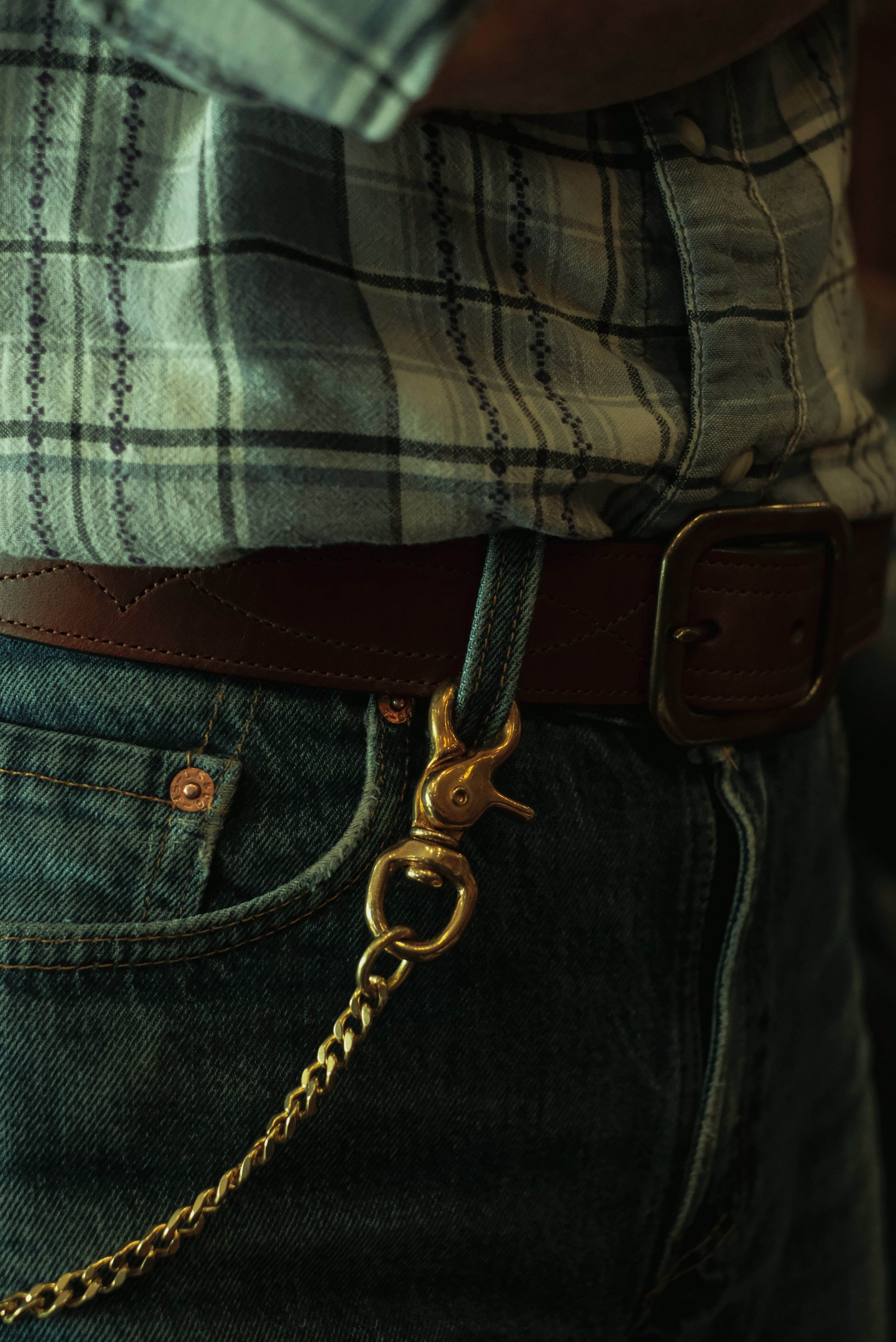 Chain Wallet Bell & Oak