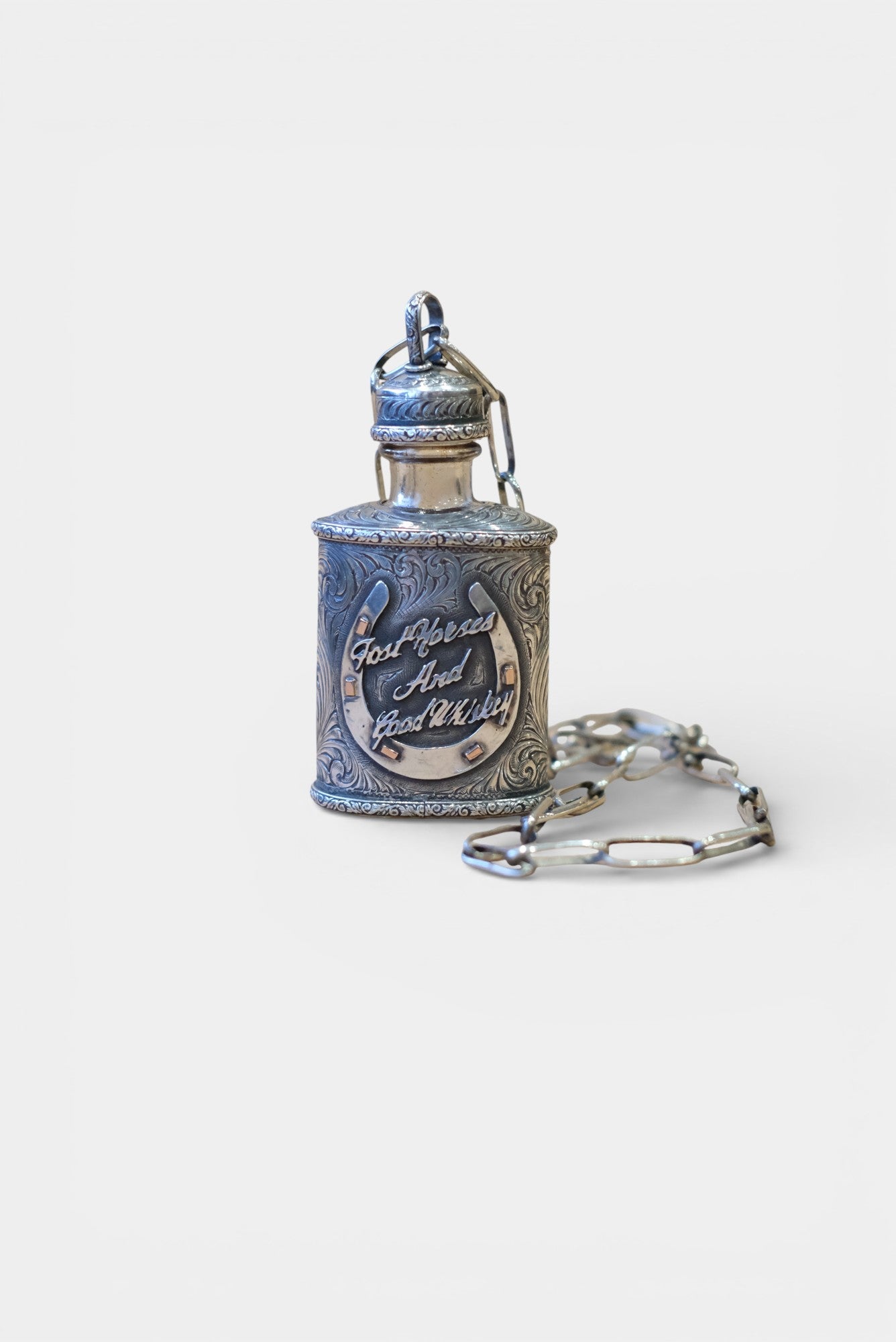 Sterling Silver Flask Necklace — by Laddan Ledbetter