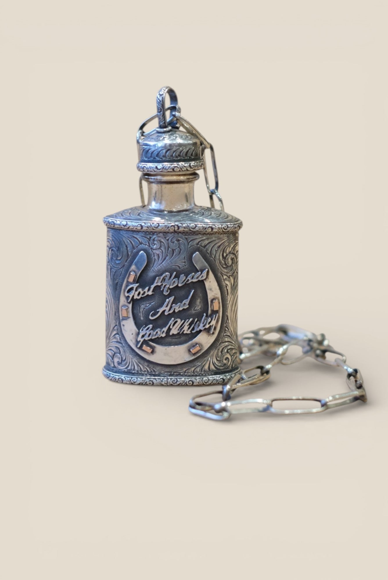 Sterling Silver Flask Necklace — by Laddan Ledbetter Laddan Ledbetter