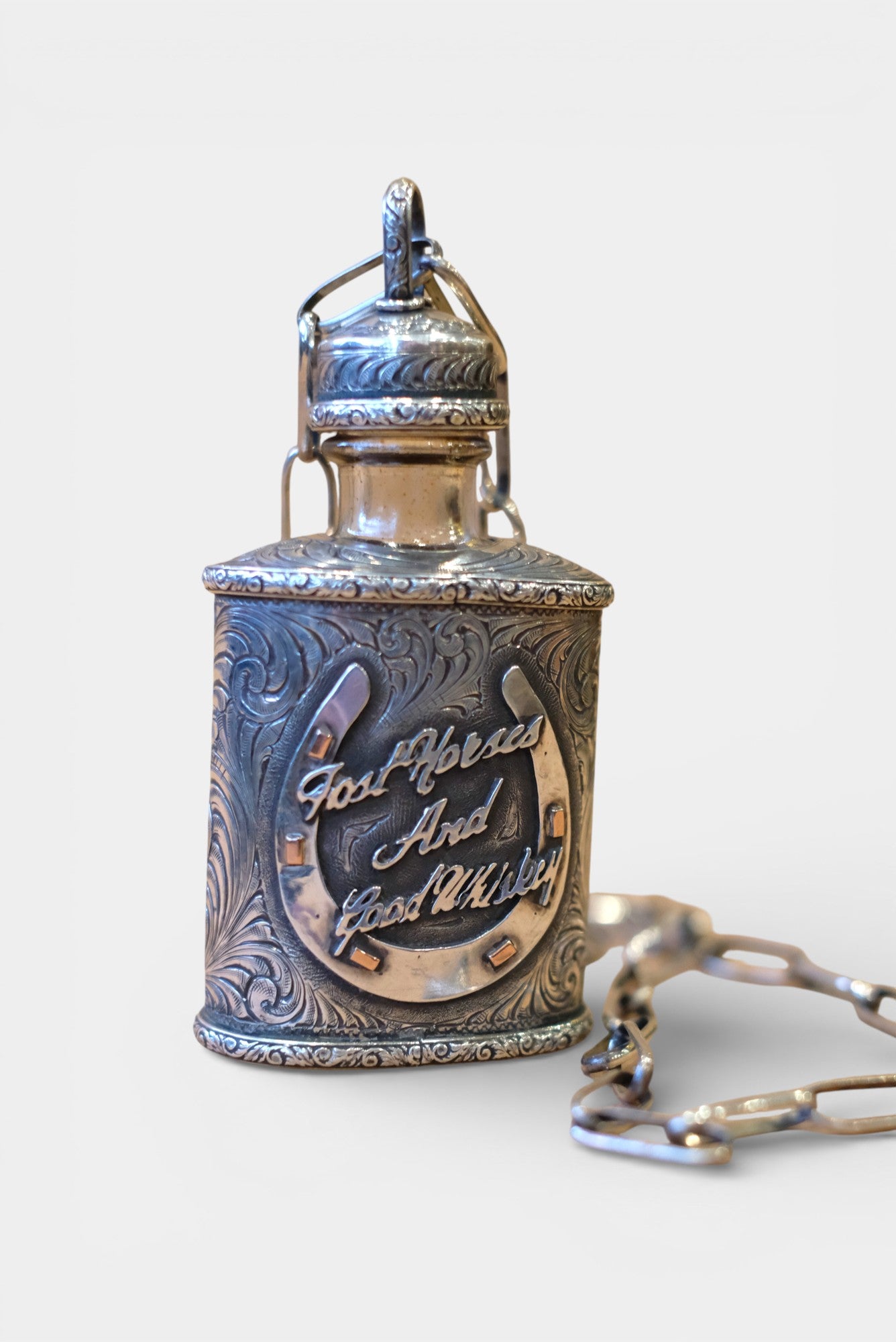 Sterling Silver Flask Necklace — by Laddan Ledbetter