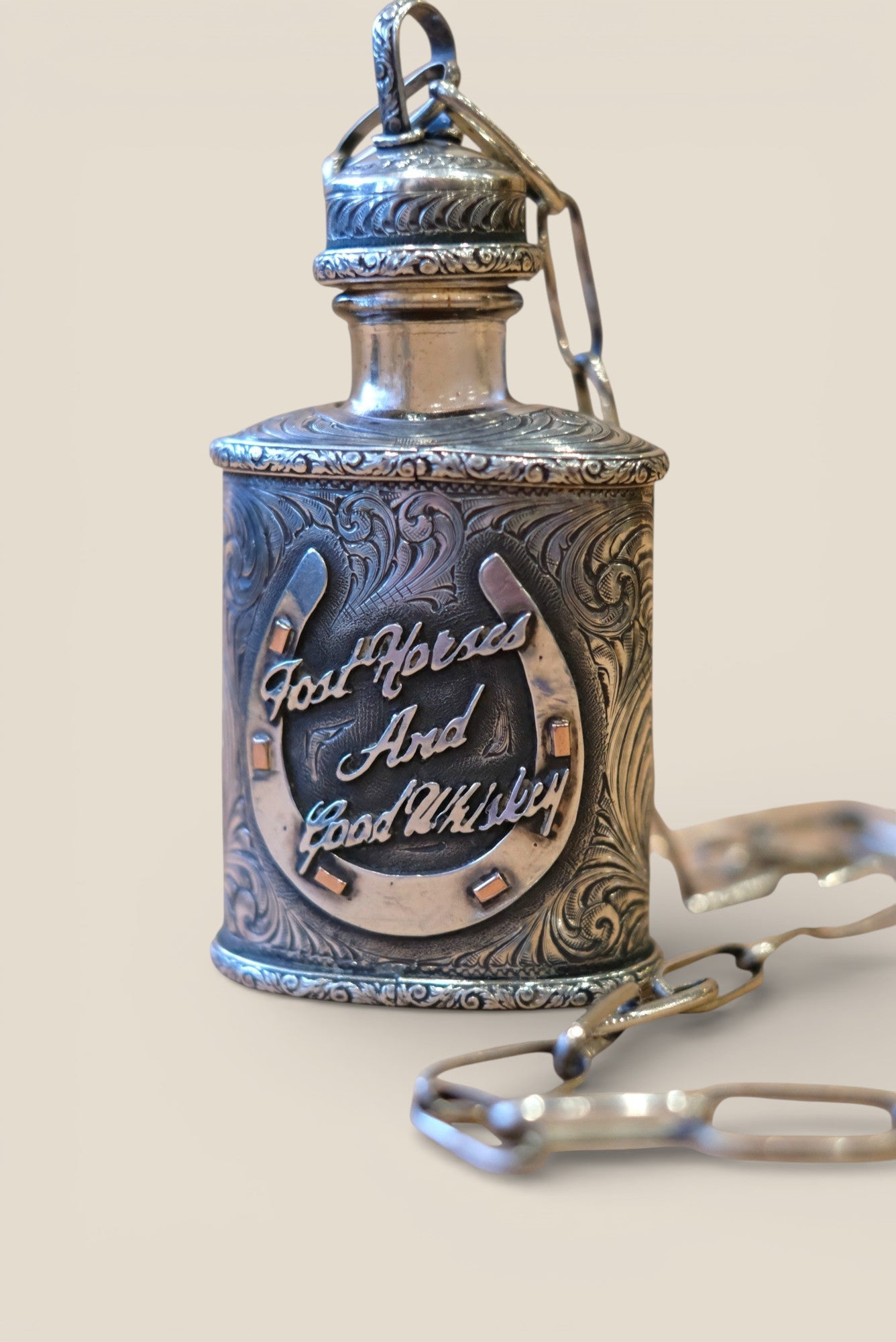 Sterling Silver Flask Necklace — by Laddan Ledbetter Laddan Ledbetter