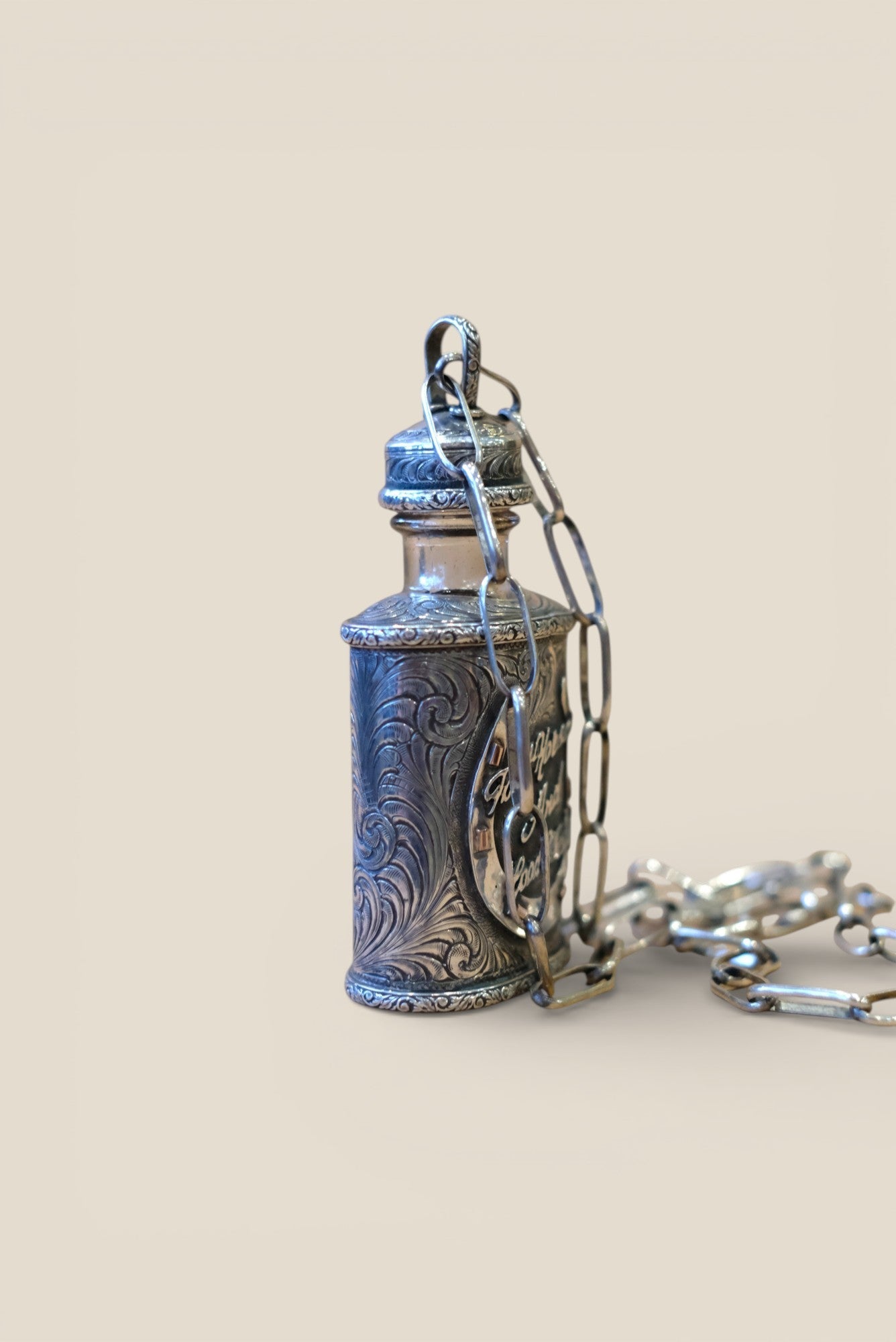Sterling Silver Flask Necklace — by Laddan Ledbetter Laddan Ledbetter