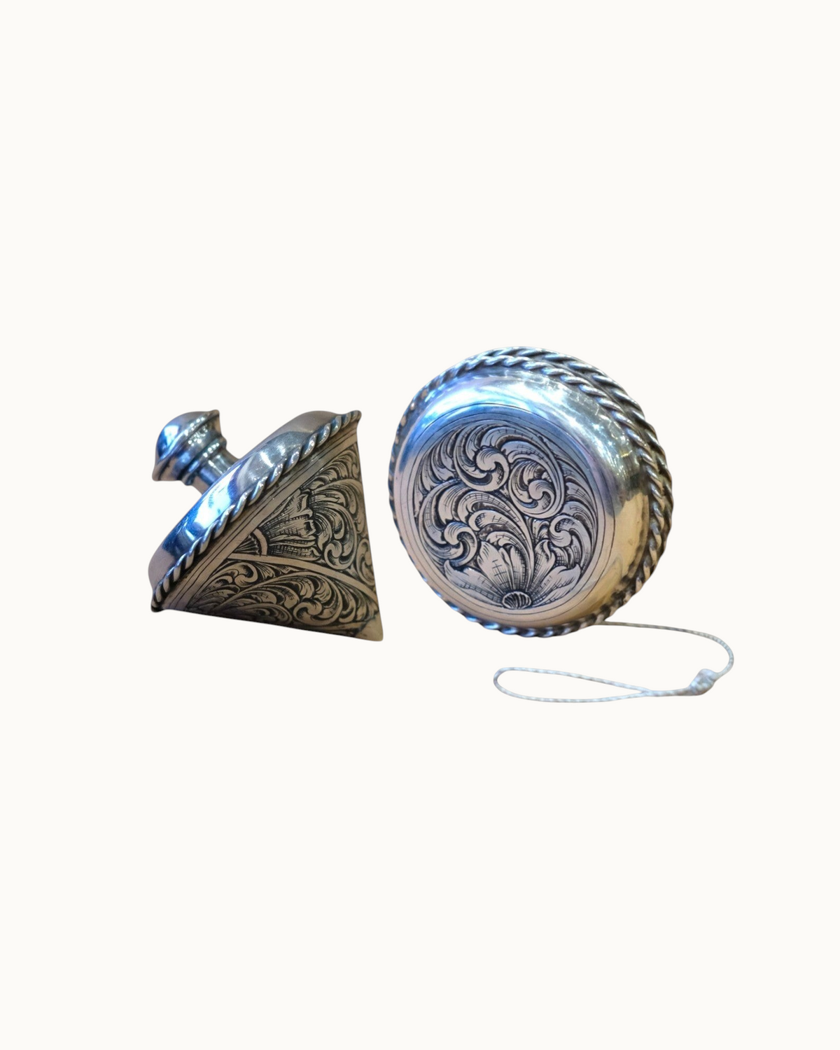 Sterling Silver Toy Set (Yo-Yo & Spinning Top) — by Laddan Ledbetter Laddan Ledbetter