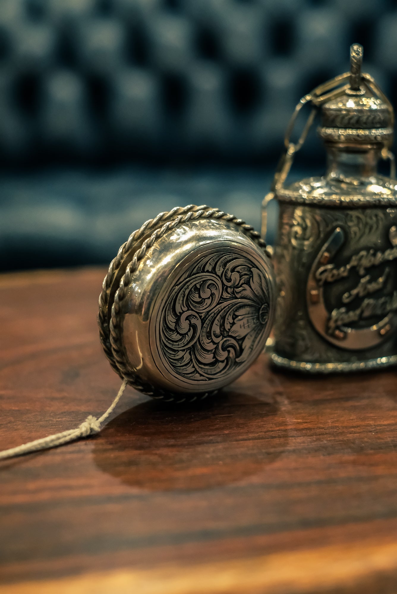 Sterling Silver Toy Set (Yo-Yo & Spinning Top) — by Laddan Ledbetter