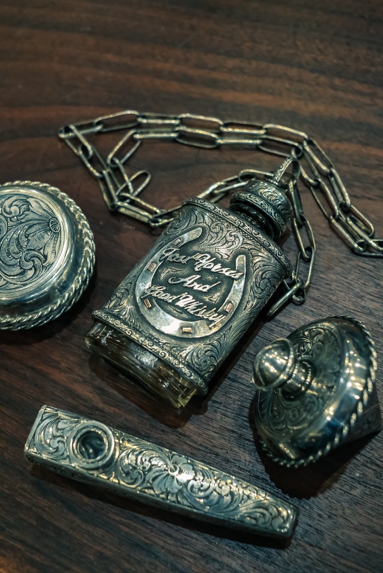 Sterling Silver Flask Necklace — by Laddan Ledbetter Laddan Ledbetter