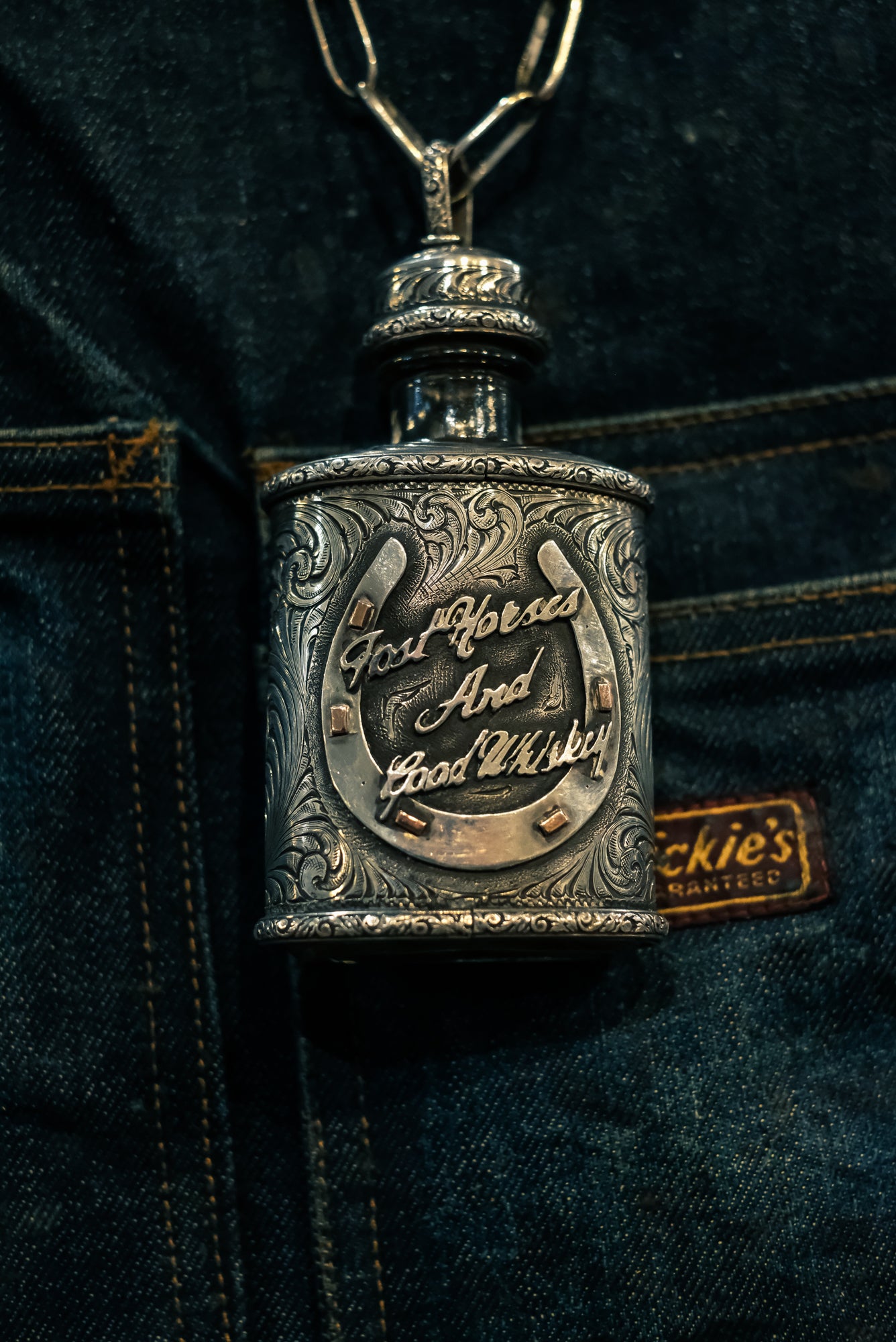 Sterling Silver Flask Necklace — by Laddan Ledbetter