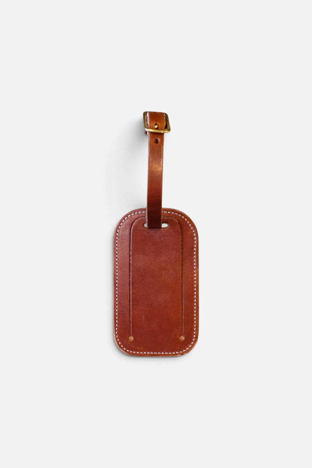 Leather Luggage Tag - Tan Bridle #Color_Tan Bridle