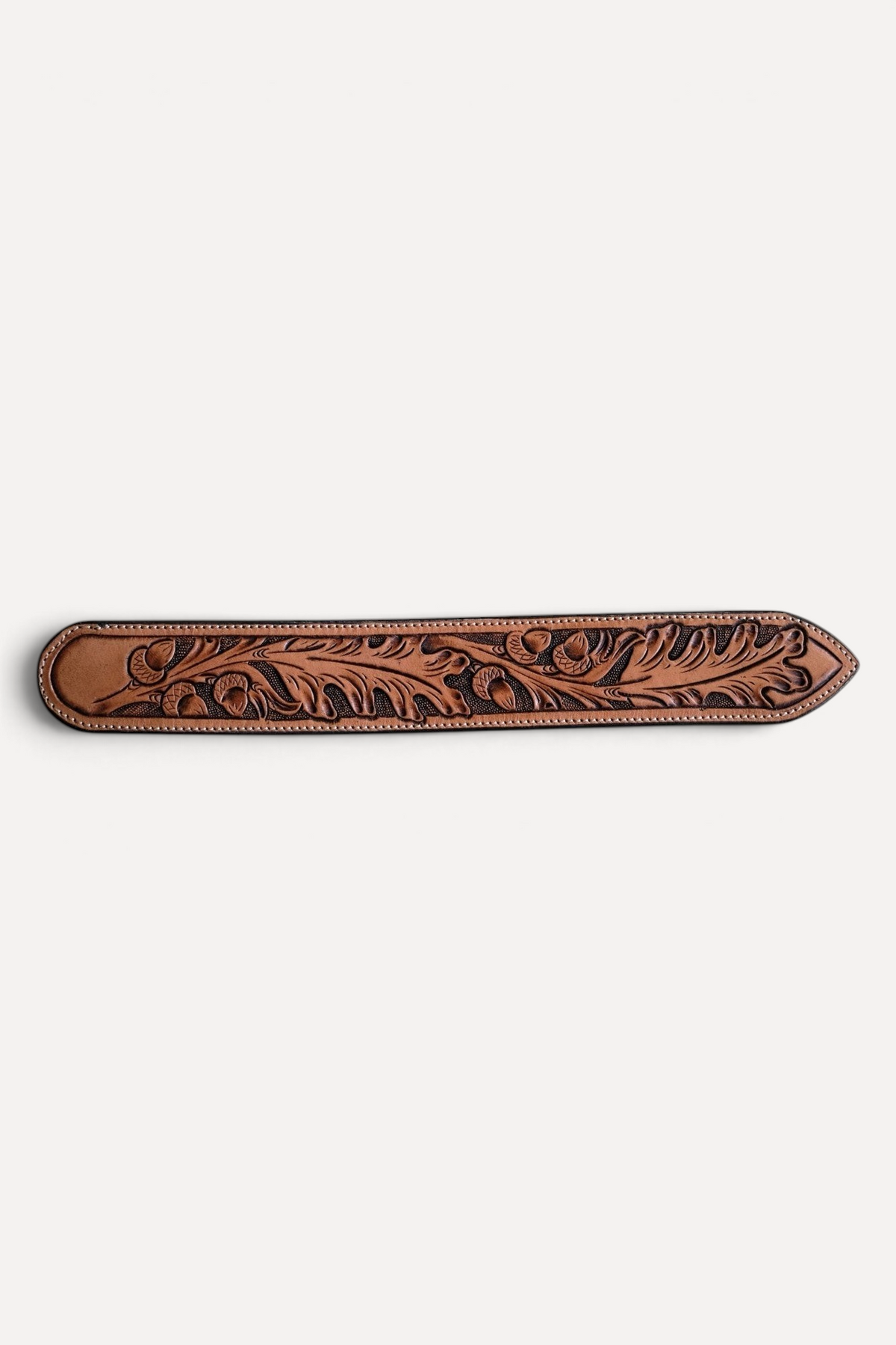Custom Hand Tooled Belt | Oak Leaf #1 Wilkinson