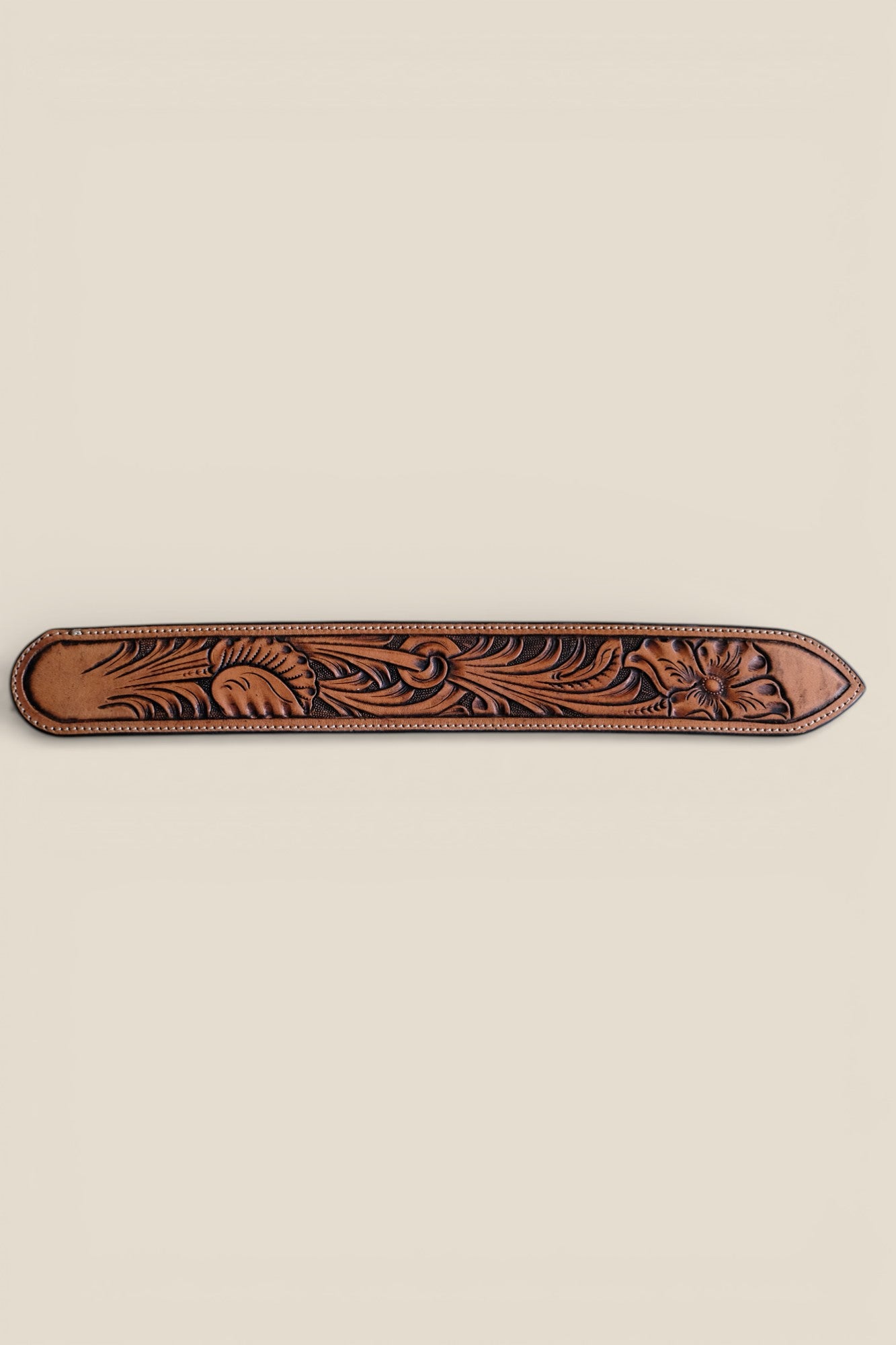 Custom Hand Tooled Belt | Floral Pattern #3
