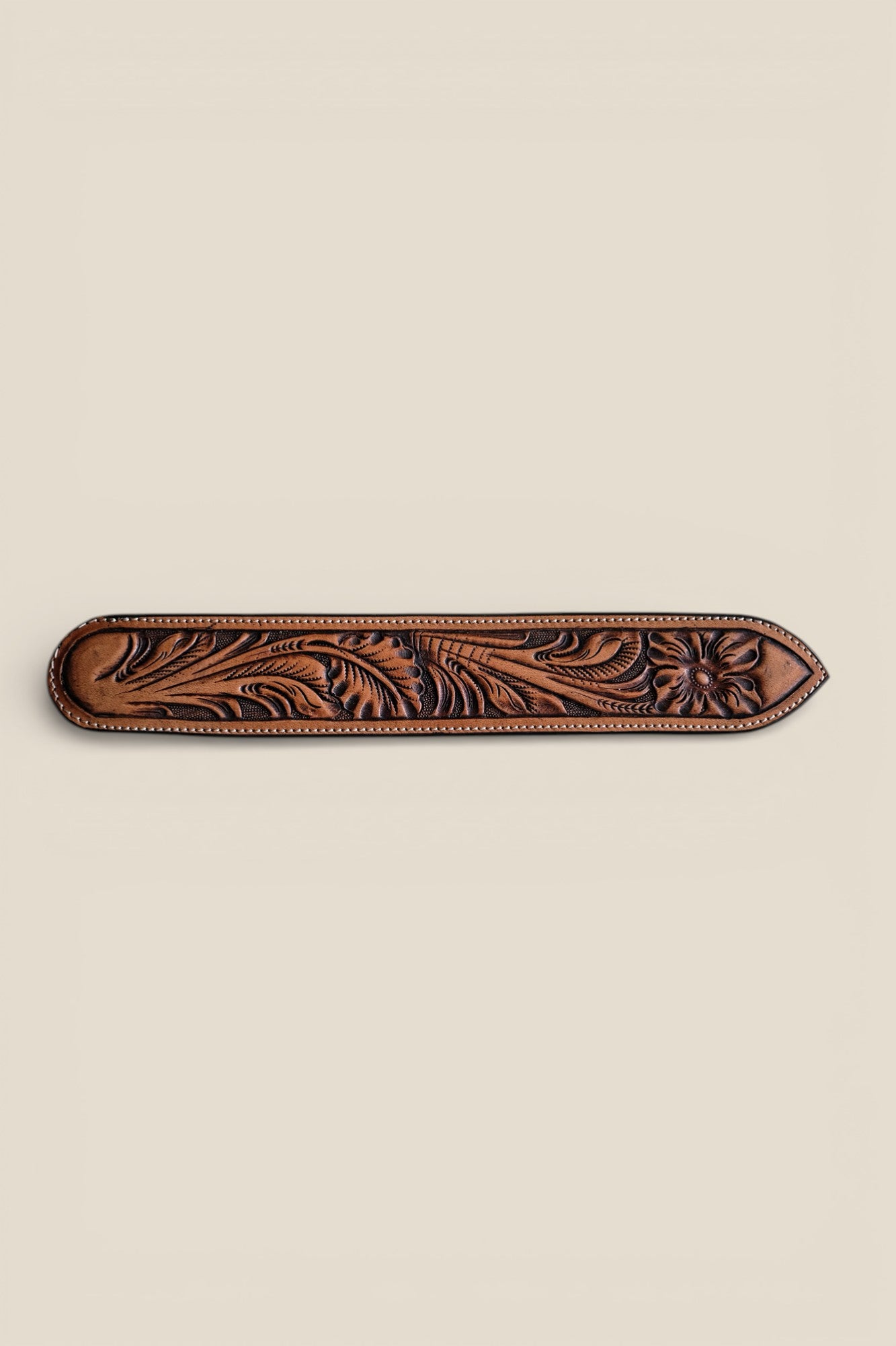 Custom Hand Tooled Belt | Floral Pattern #1