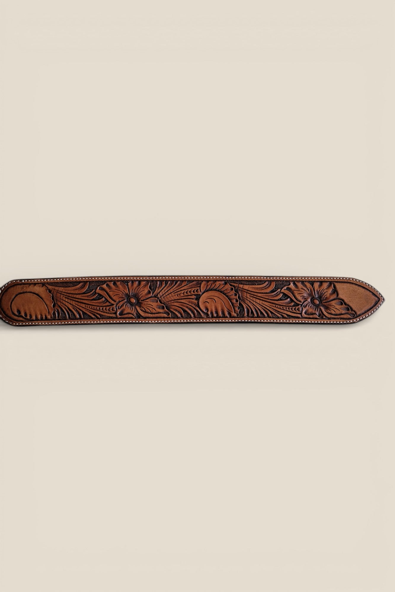 Custom Hand Tooled Belt | Floral Pattern #4