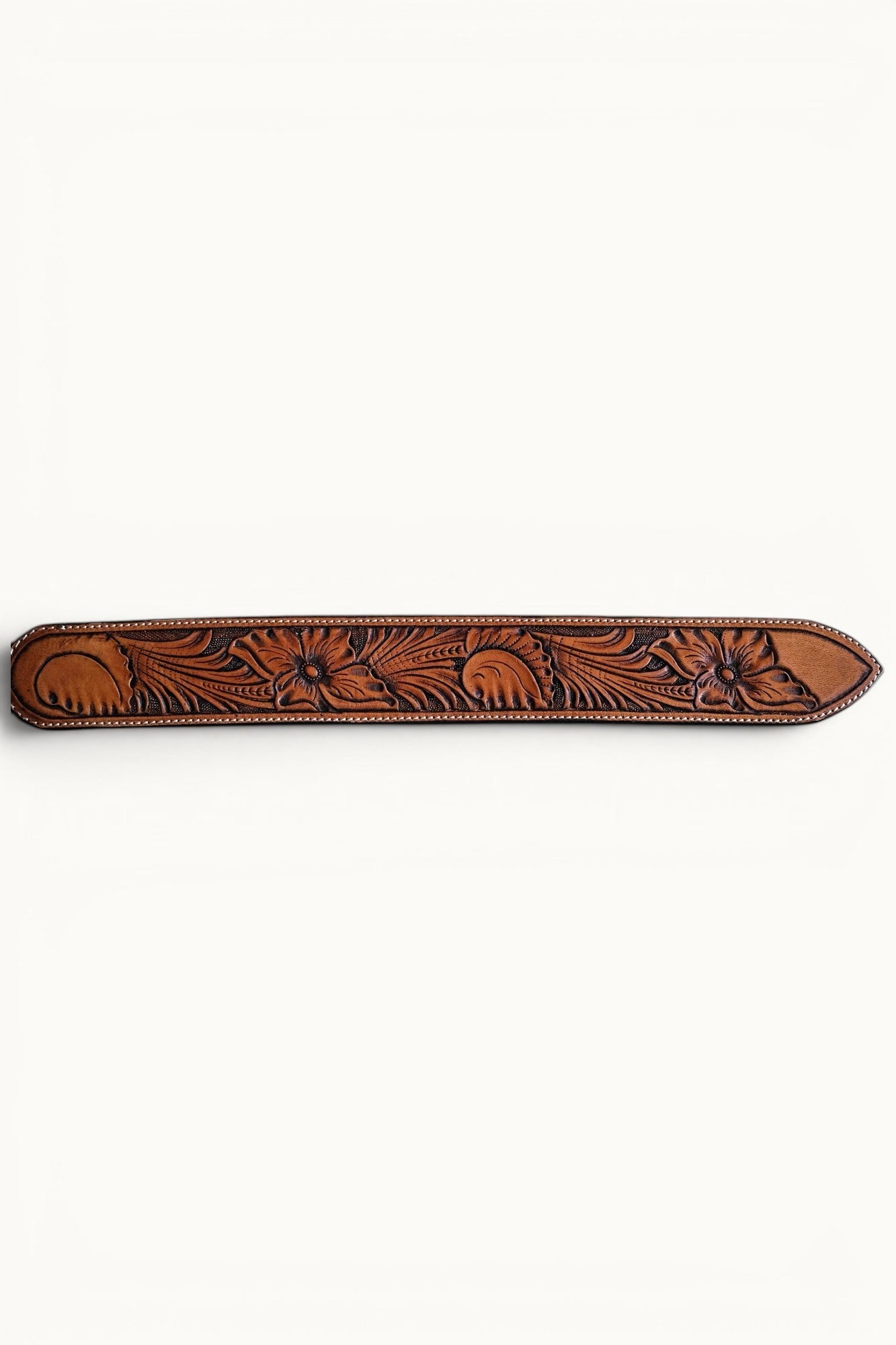 Custom Hand Tooled Belt | Floral #4 Wilkinson