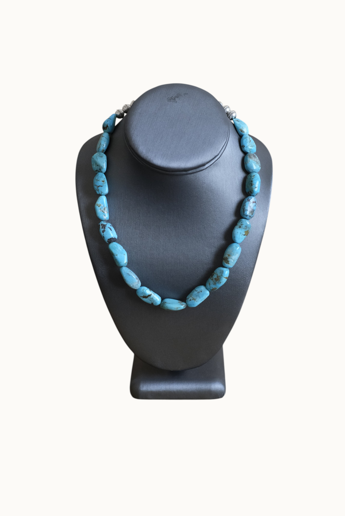 19" SS Blue Sonoran Turq Necklace #2630 Pat Seeds