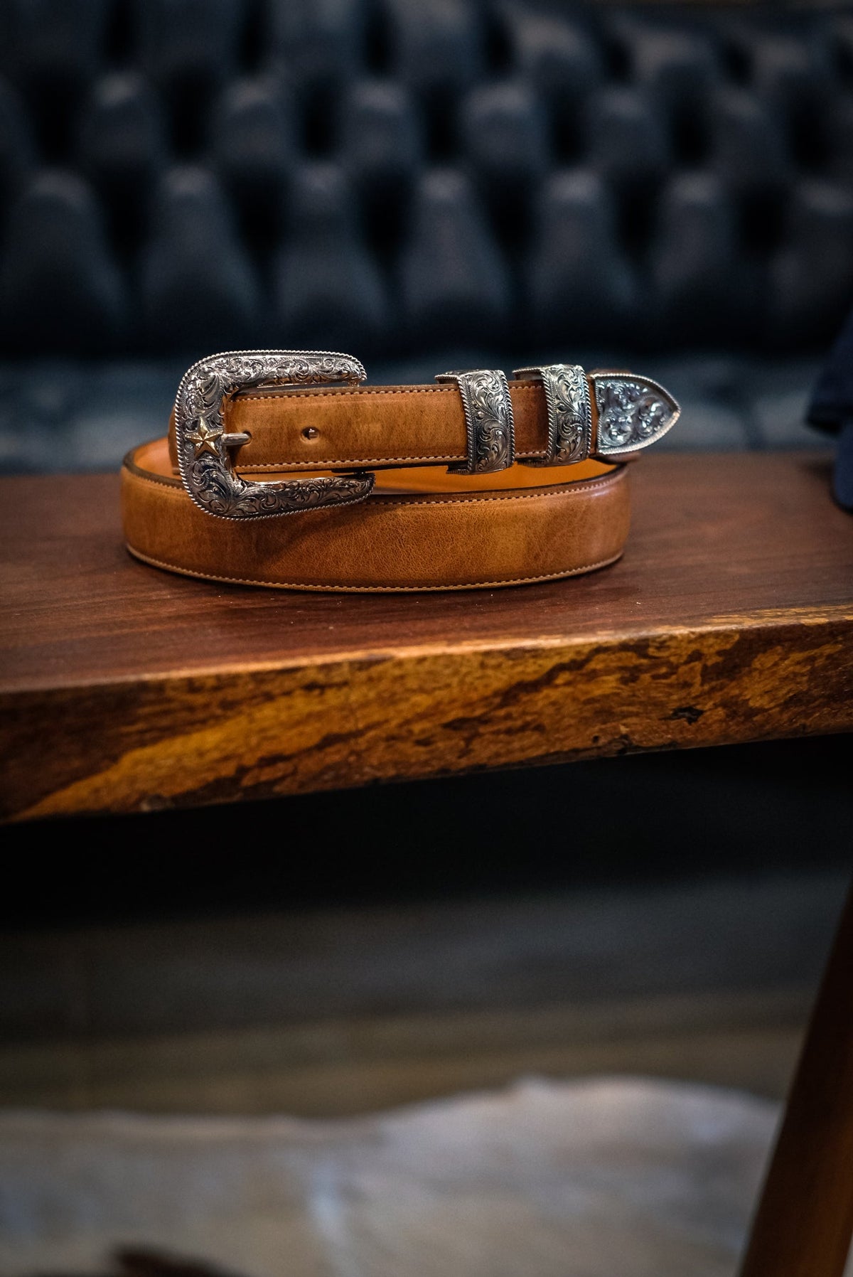1" The Senator Buckle Set Vogt Silversmiths
