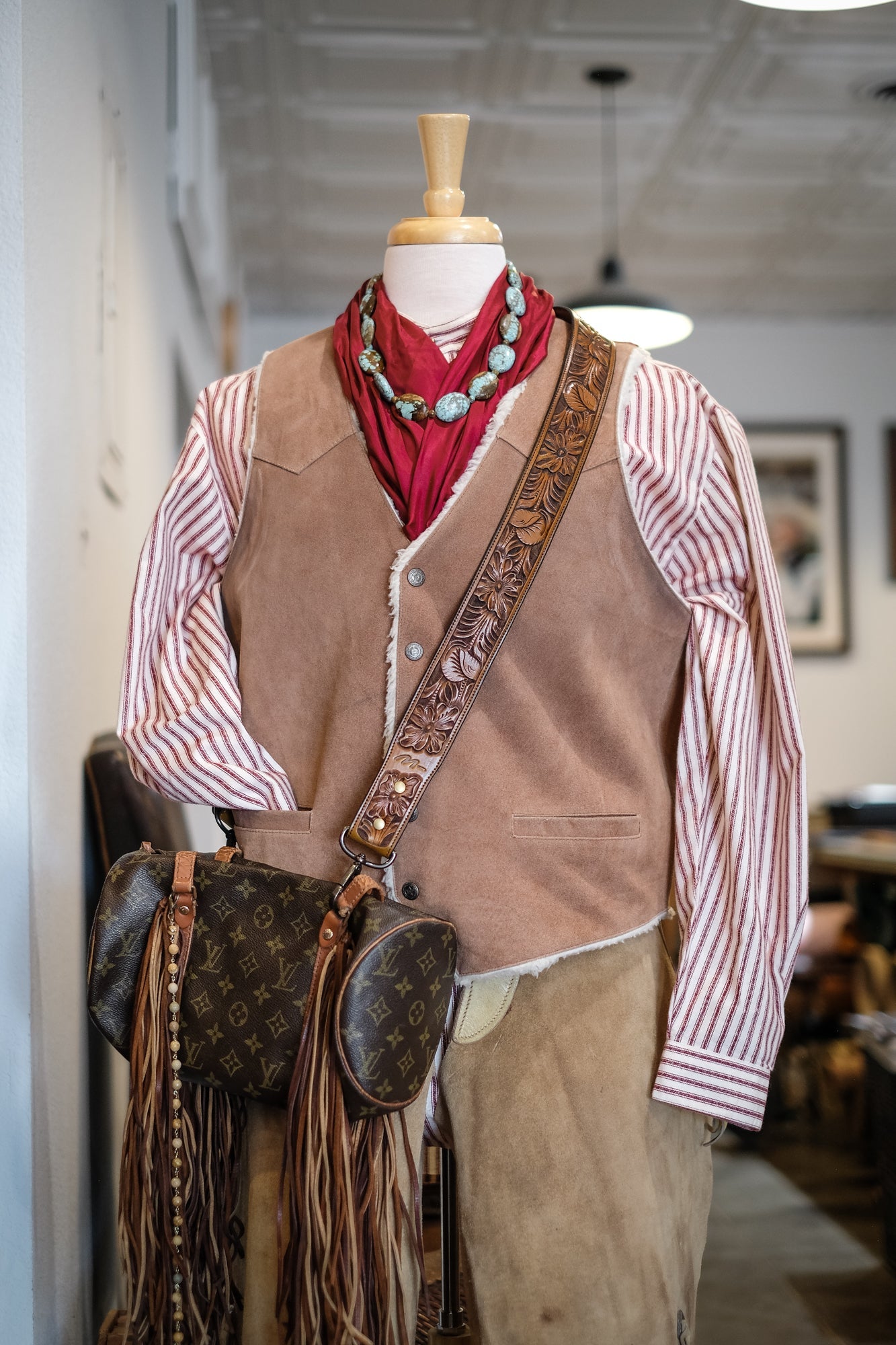 Custom Hand Tooled Western Purse Straps Wilkinson