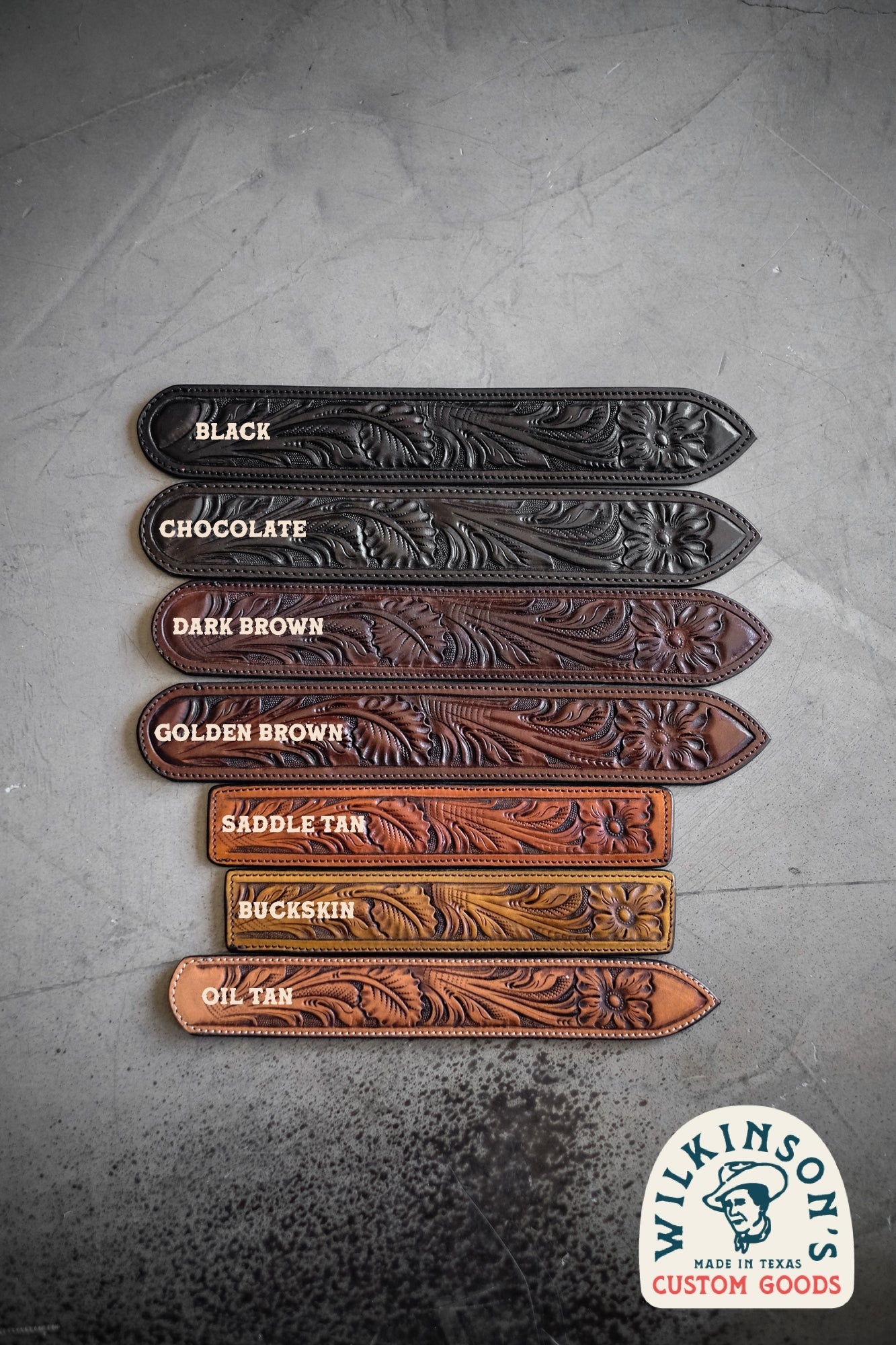 Custom Hand Tooled Belt | Floral #4